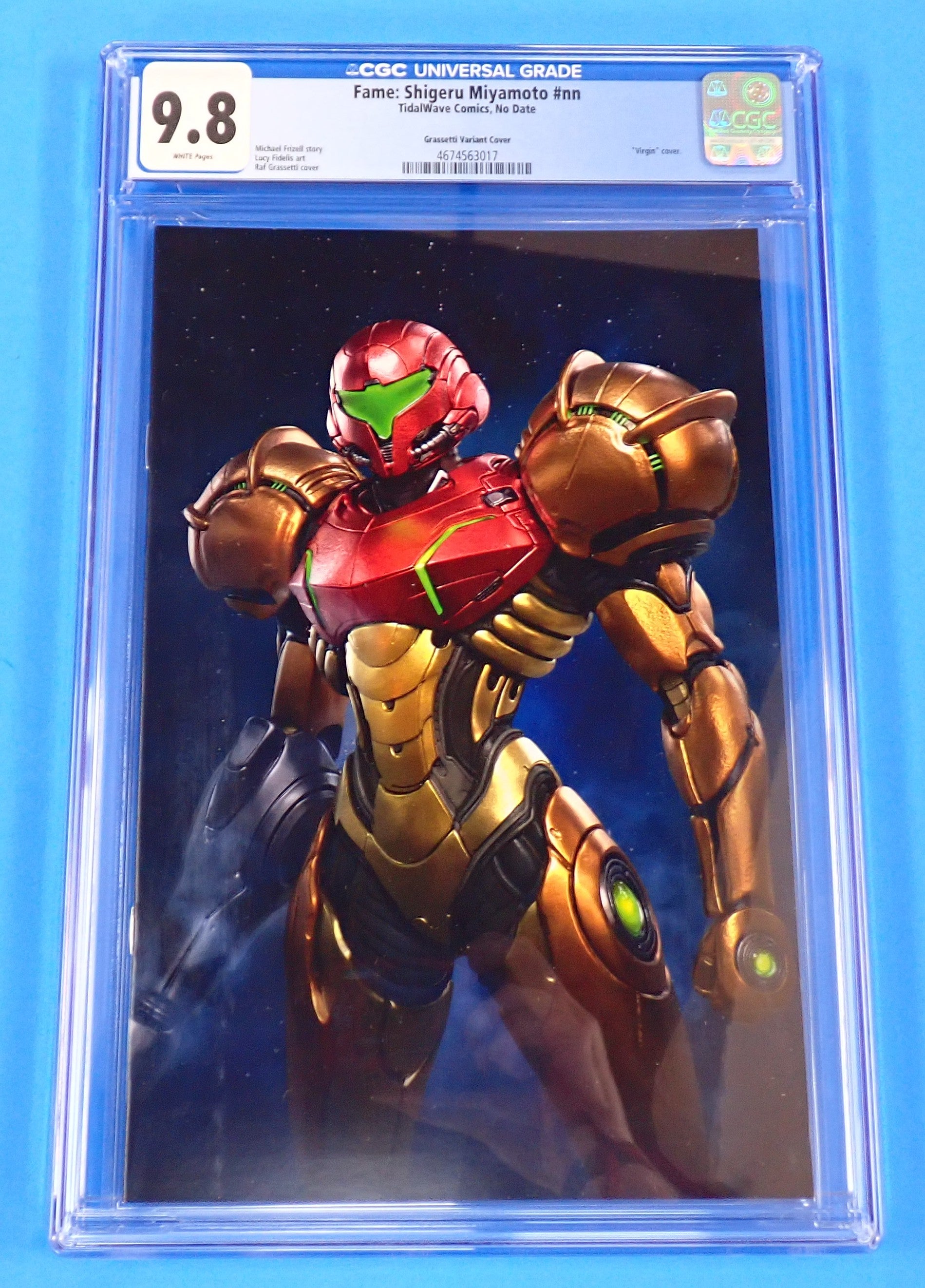 Fame: Shigeru Miyamoto #1 (2025) - CGC 9.8 - Raf Grassetti Metroid Virgin Ltd 999