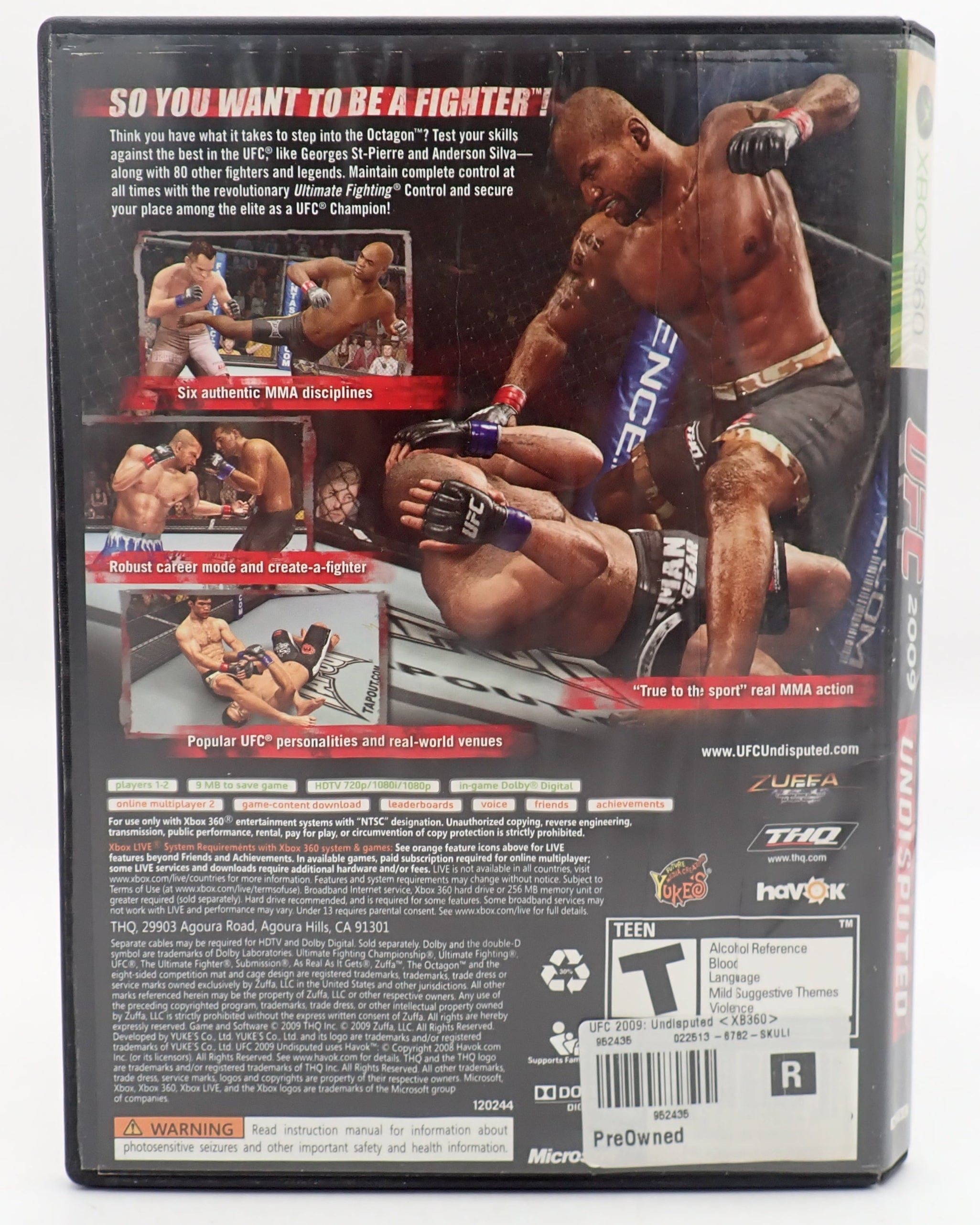 UFC 2009 Undisputed - Xbox 360