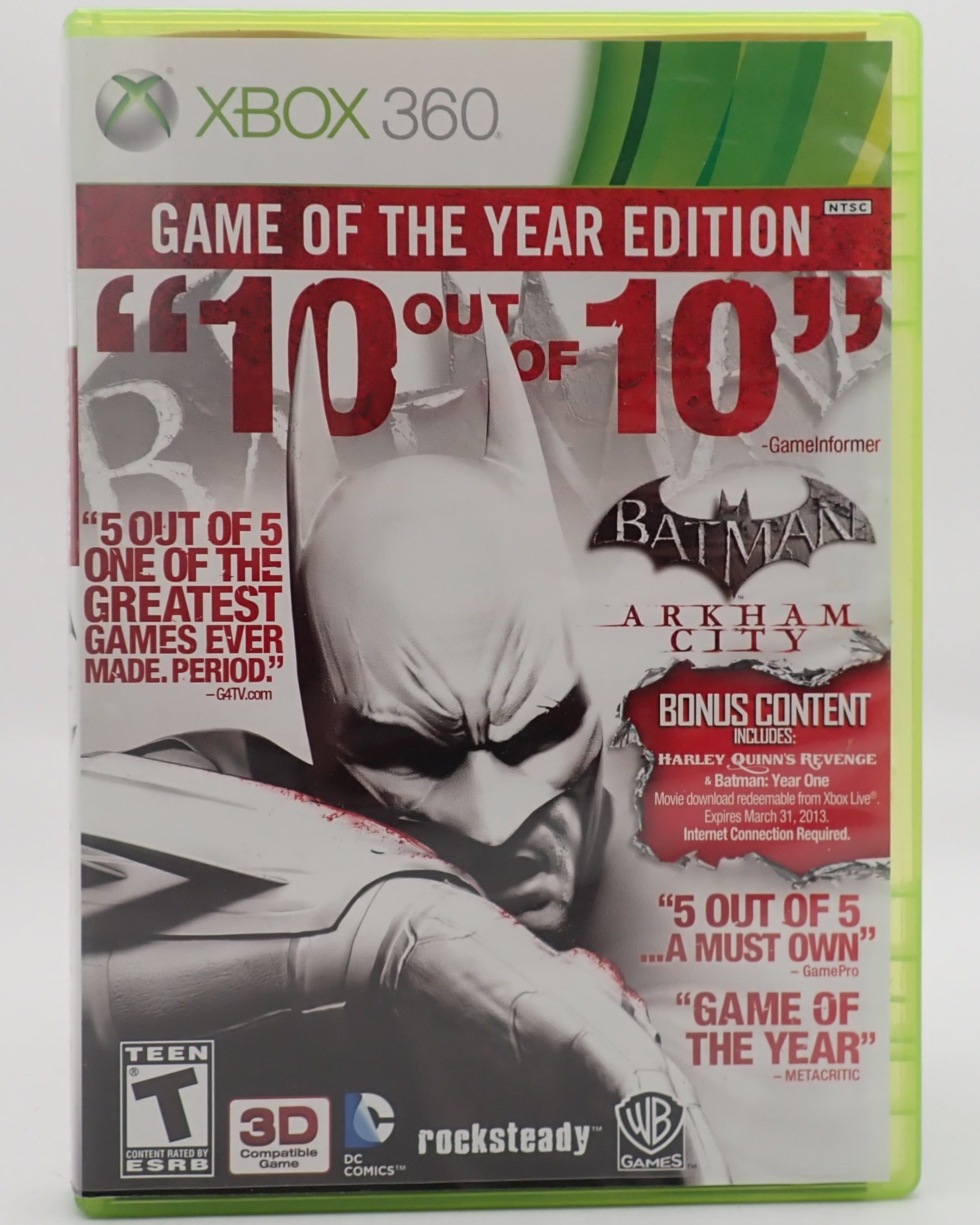 Batman Arkham City (Game of the Year) - Xbox 360