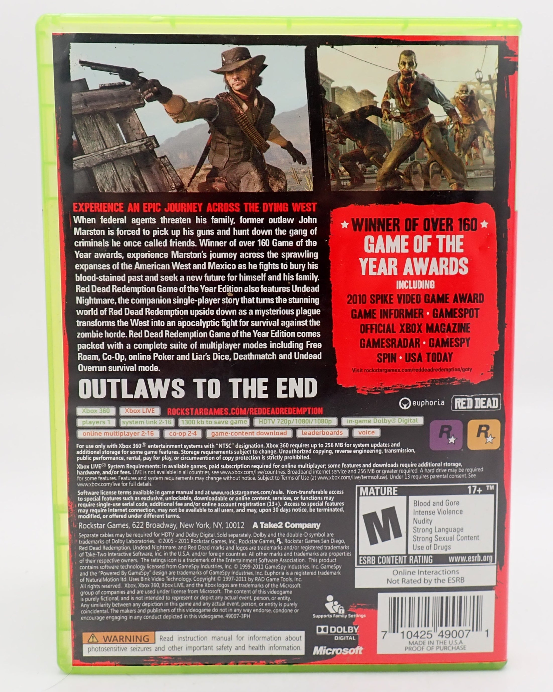 Red Dead Redemption (Game of the Year) - Xbox 360