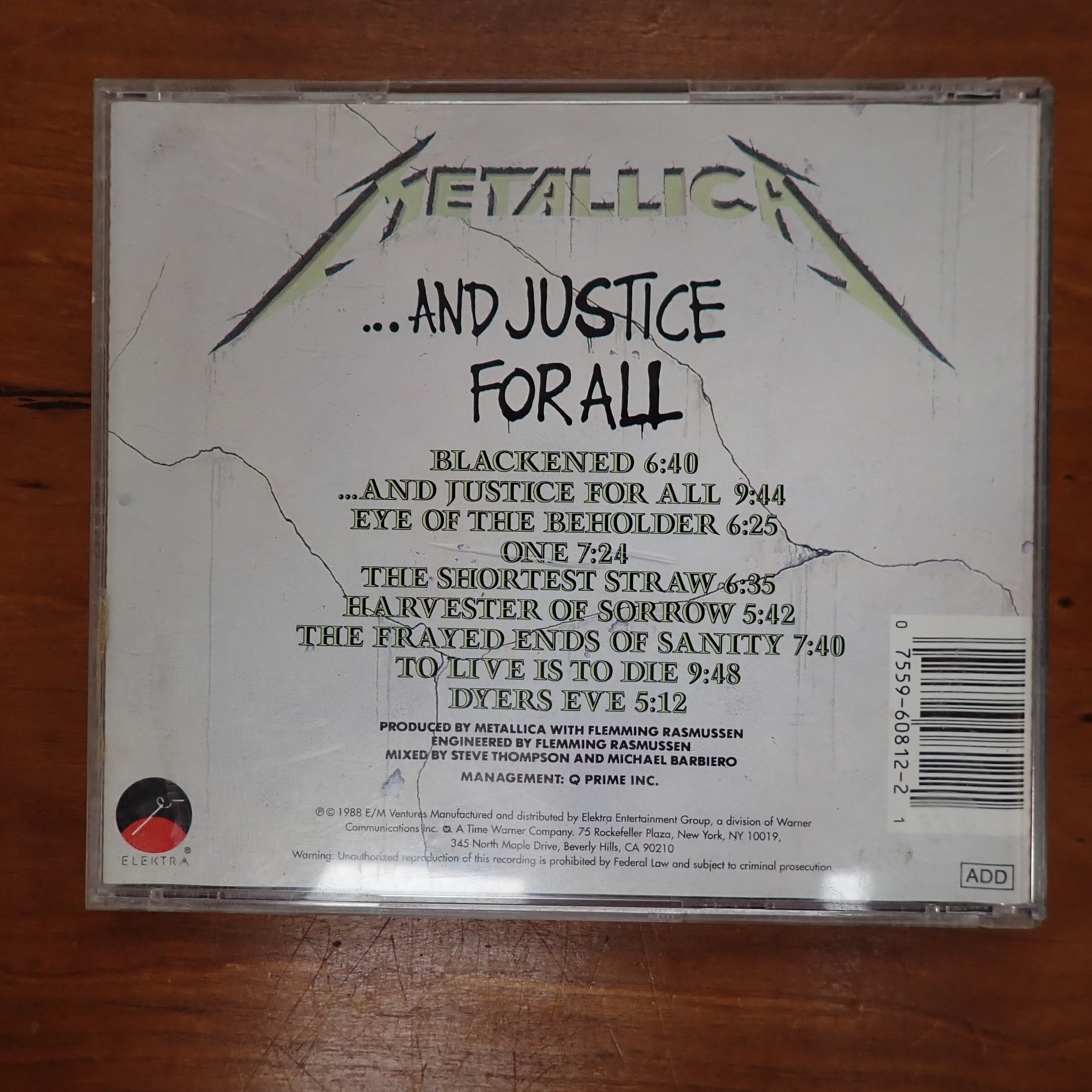 Metallica - ... and Justice for All - CD