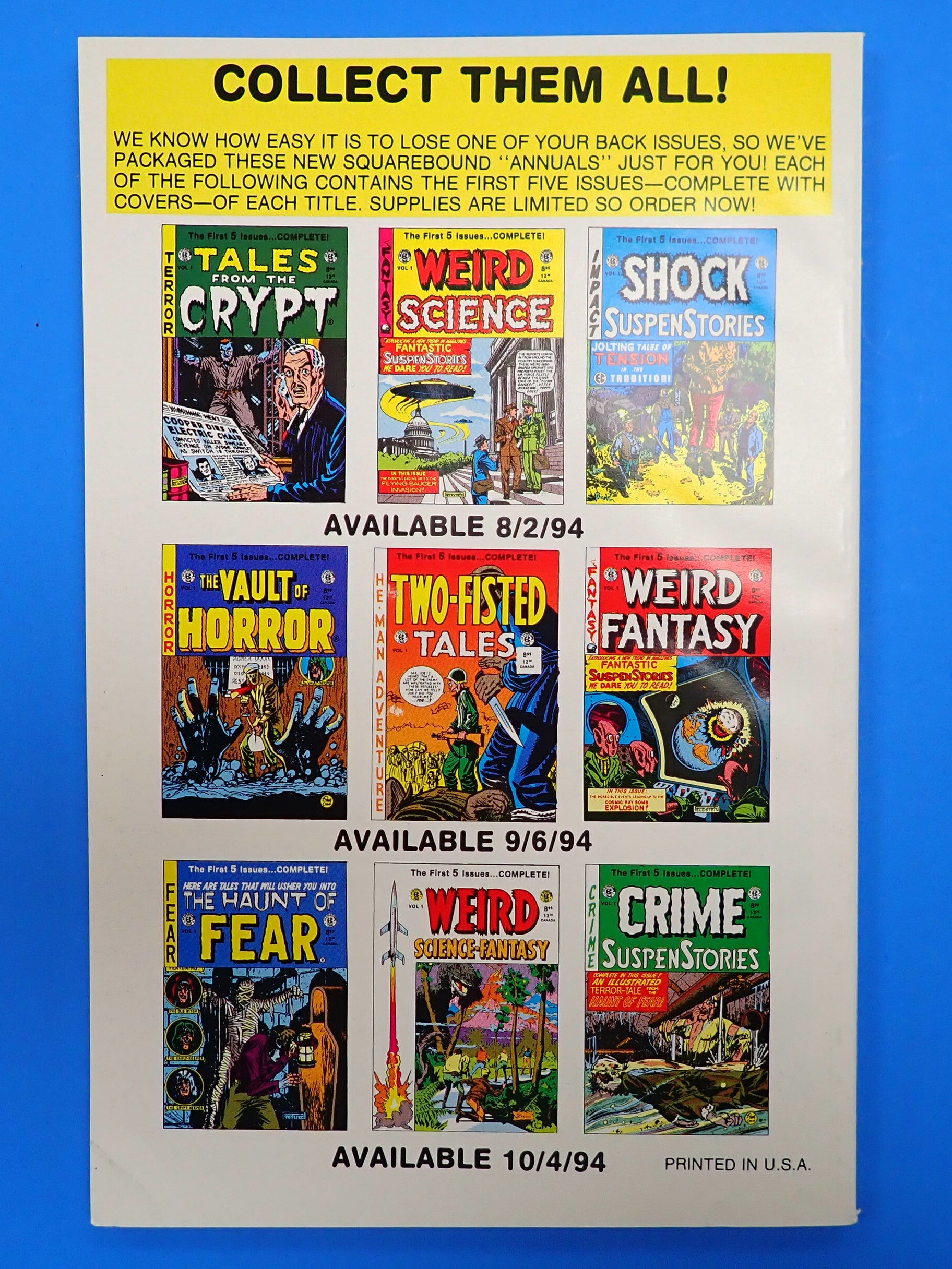 EC Crime SuspenStories Annual Volume 1 TPB [Pre-Owned]