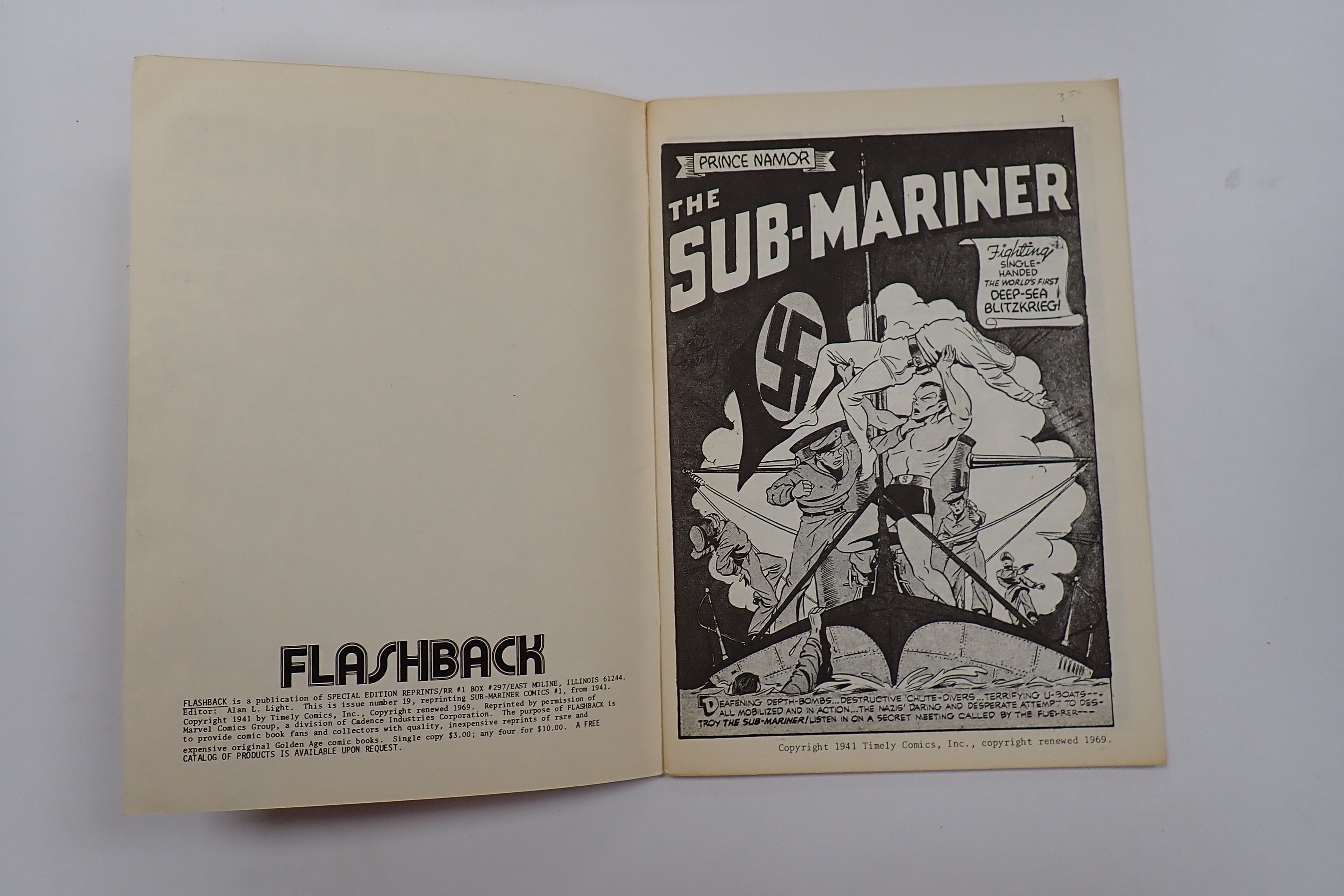 Flashback #19 / The Sub-Mariner #1  Reprint (1974) - VF+ (8.5-9)