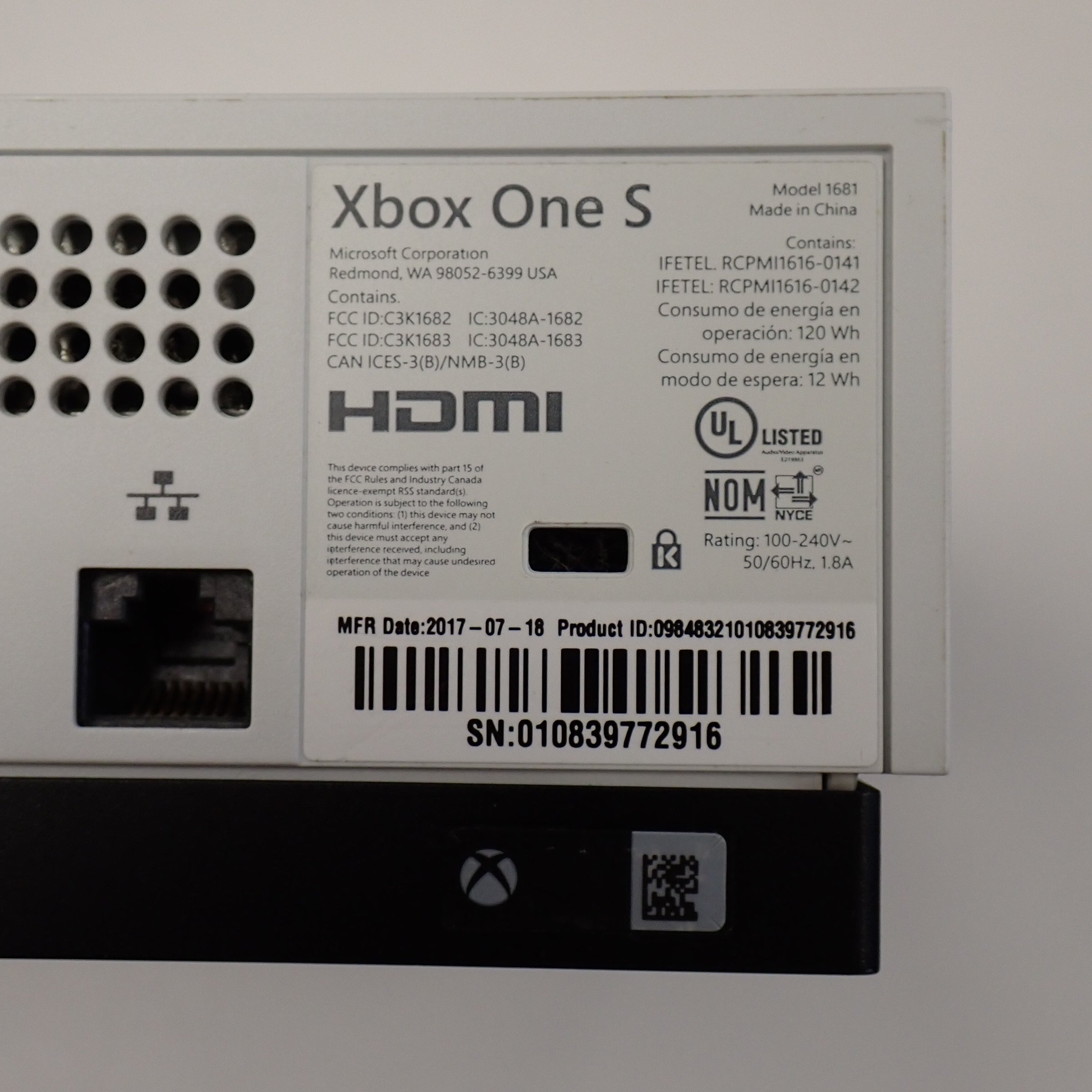 Xbox One S Console/System (500GB) - White