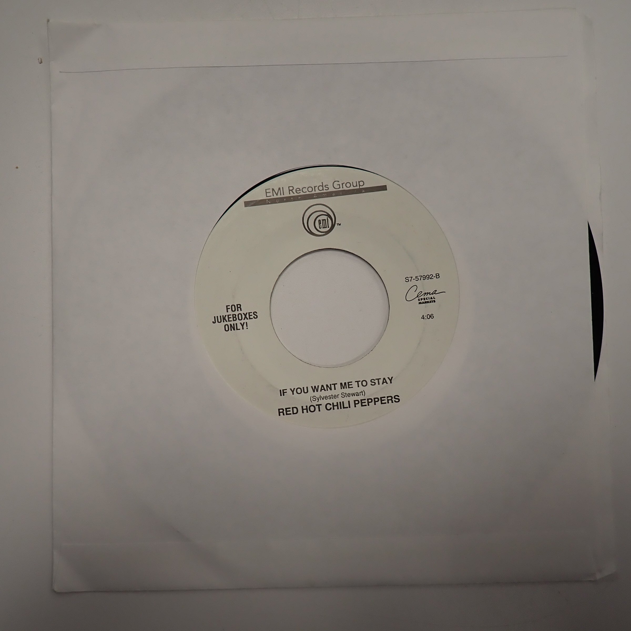 Red Hot Chili Peppers Higher Ground - 7" Jukebox Single Vinyl [Pre-Owned]