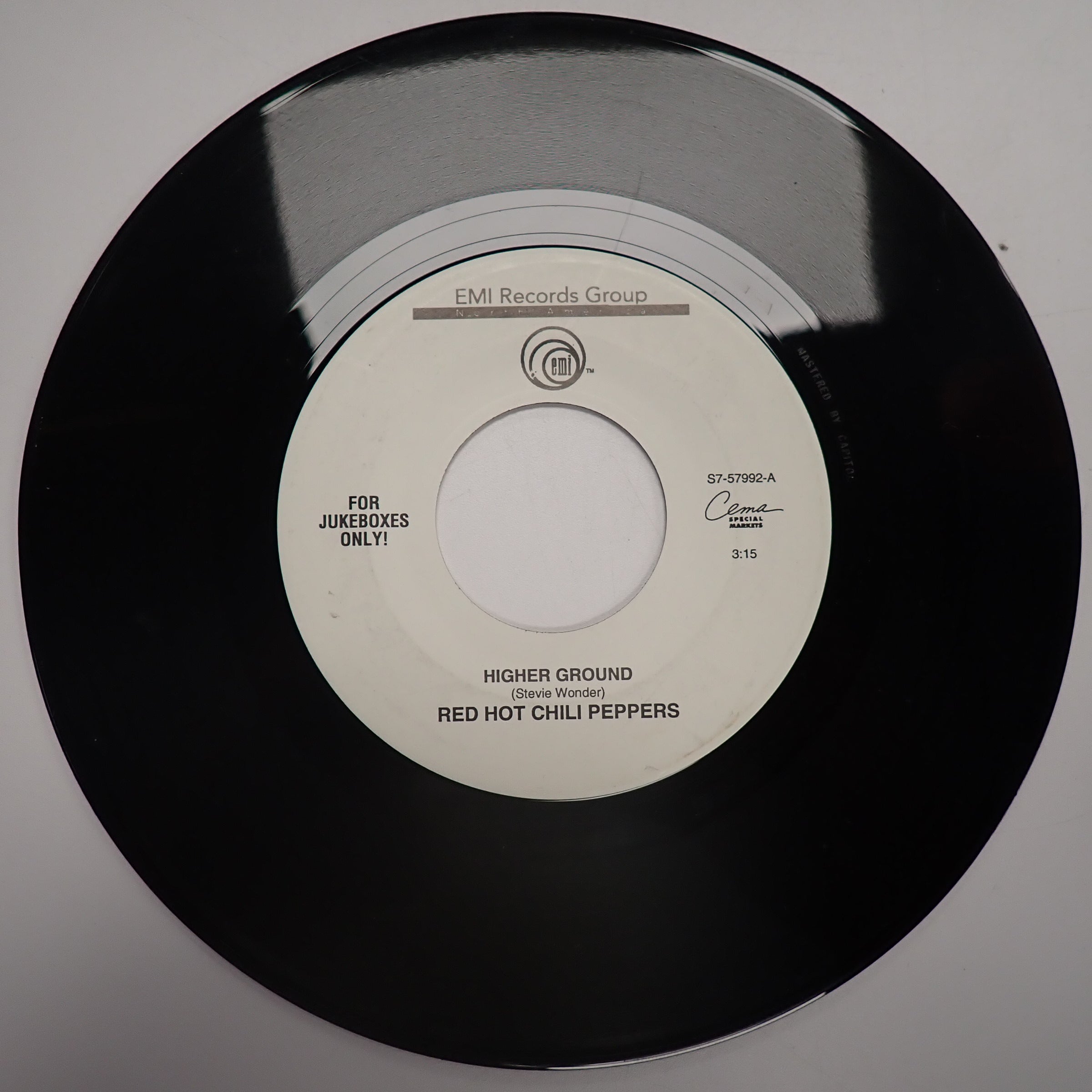 Red Hot Chili Peppers Higher Ground - 7" Jukebox Single Vinyl [Pre-Owned]