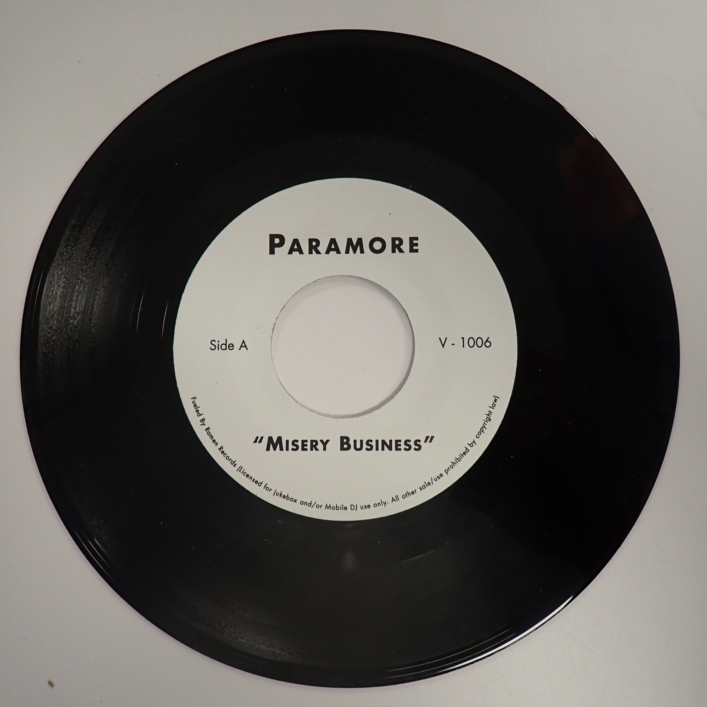 Paramore Misery Business - 7" Single Vinyl [Pre-Owned]