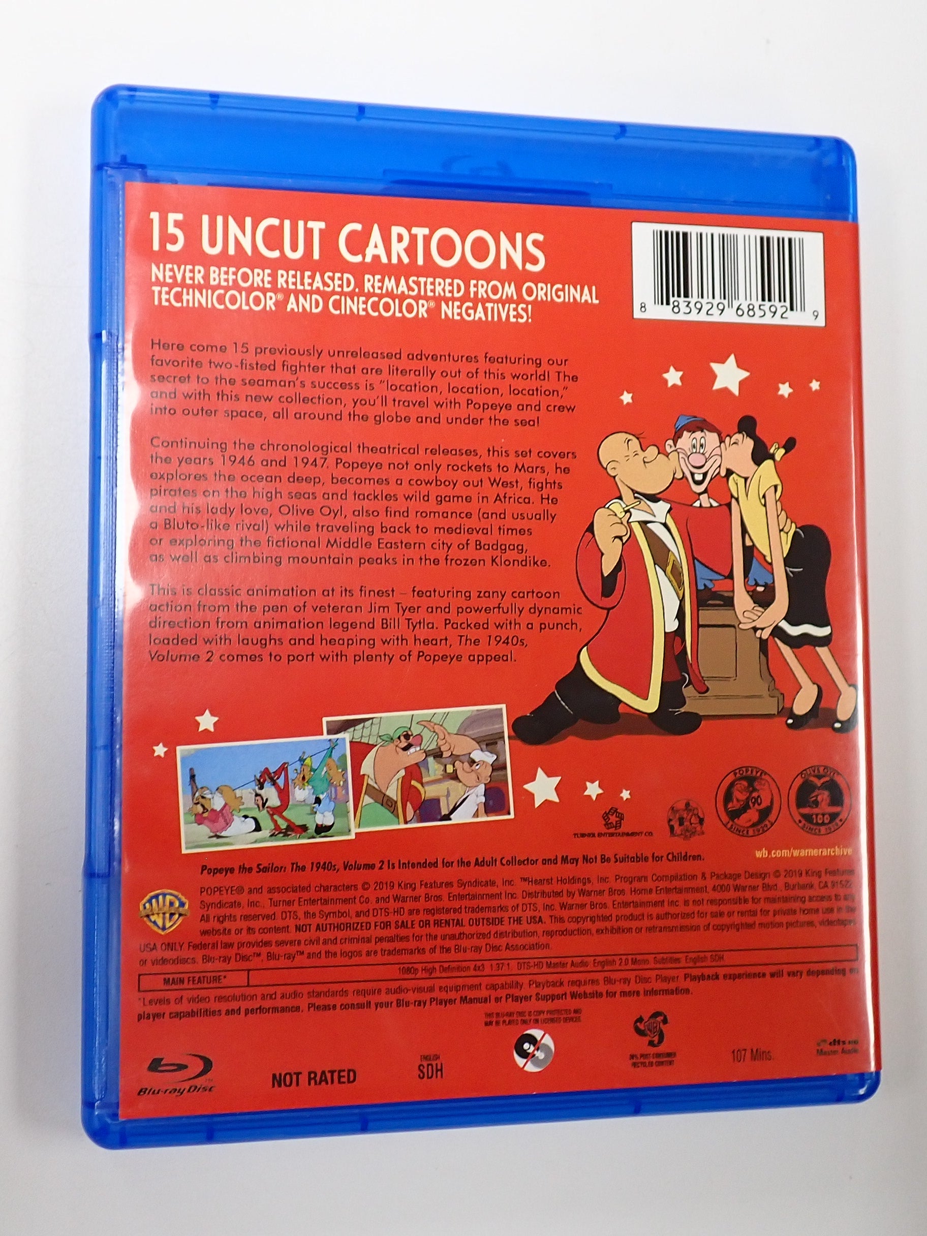 Popeye the Sailor (The 1940s Vol. 2) - Blu-Ray [Pre-Owned]