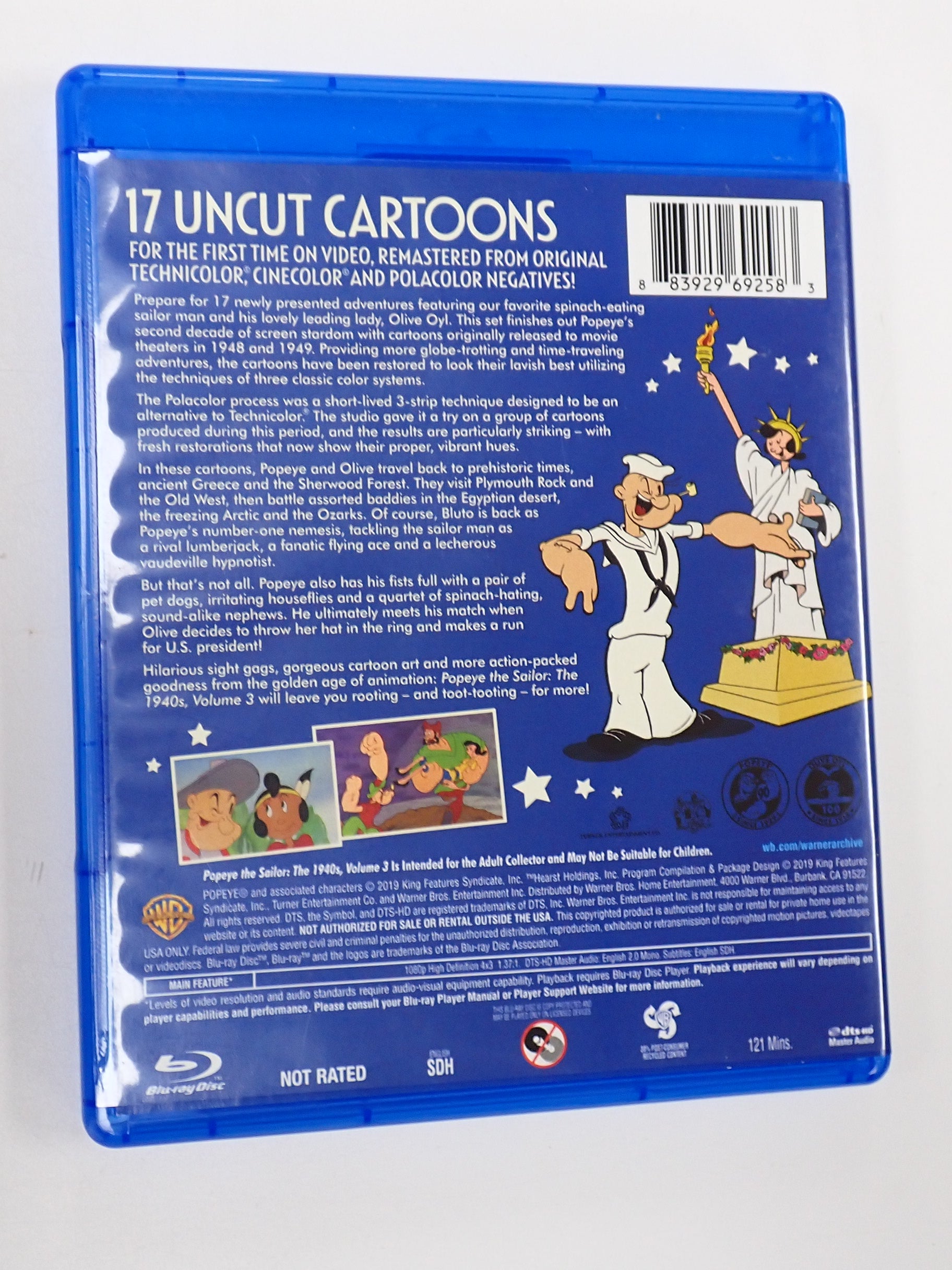 Popeye the Sailor (The 1940s Vol. 3) - Blu-Ray [Pre-Owned]