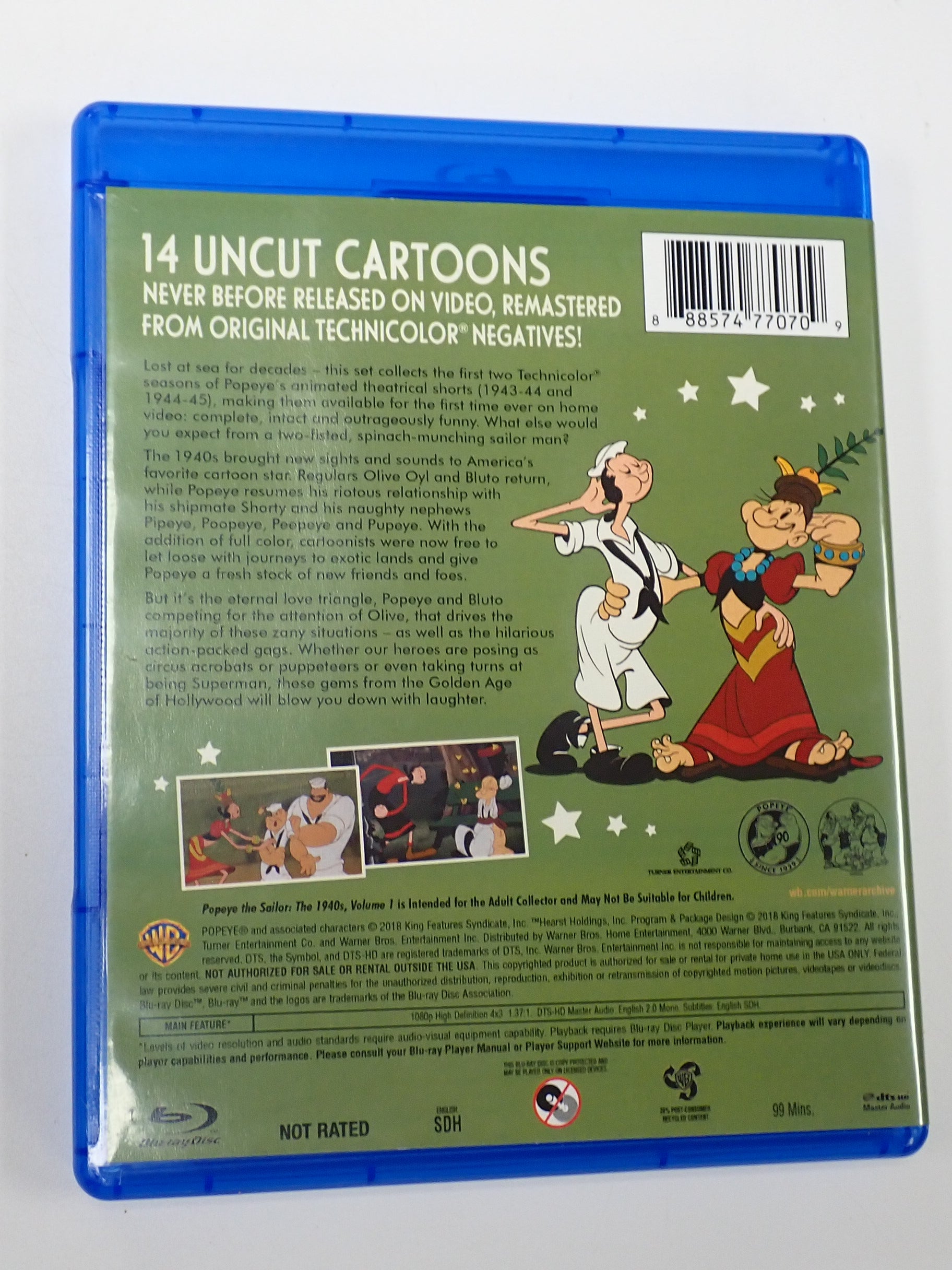Popeye the Sailor (The 1940s Vol. 1) - Blu-Ray [Pre-Owned]