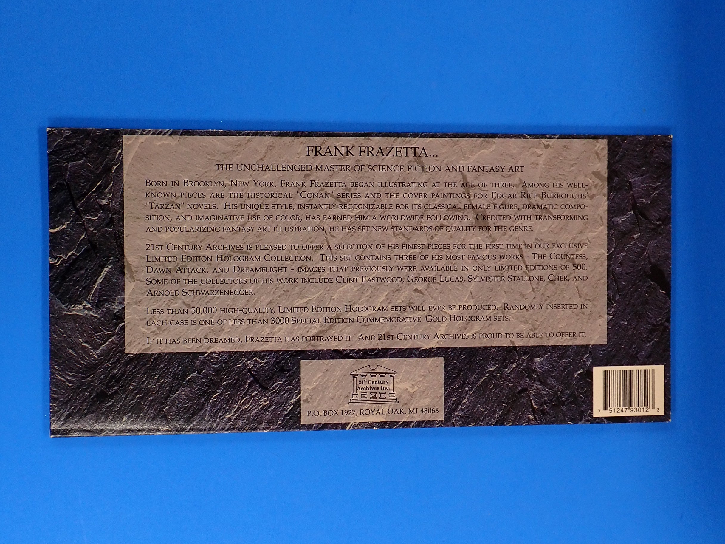 Frank Frazetta Limited Edition Holograms w/COA (1993) [Pre-Owned]