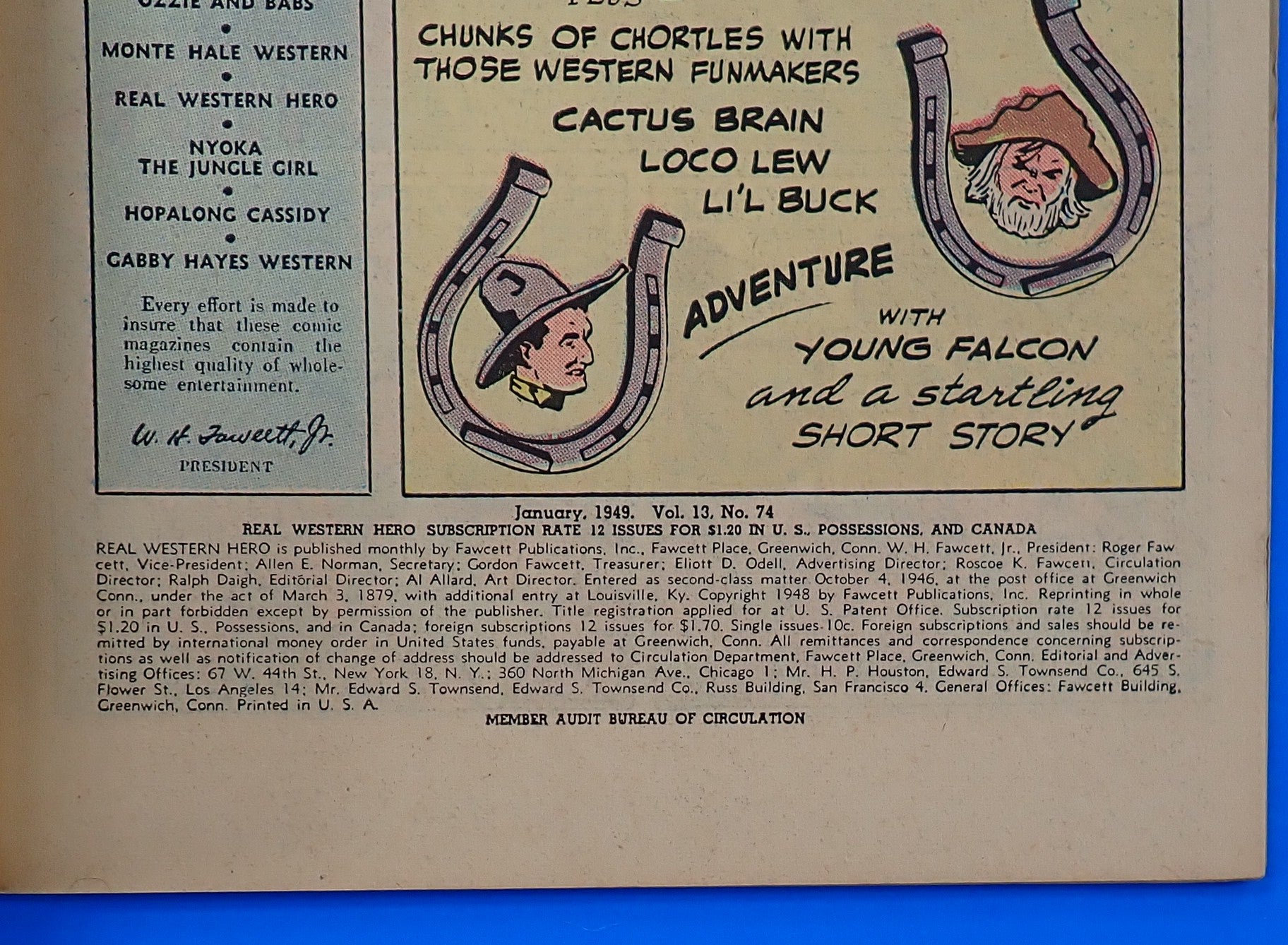Real Western Hero #74 (1949) - VF (8.0) - Golden Age Western