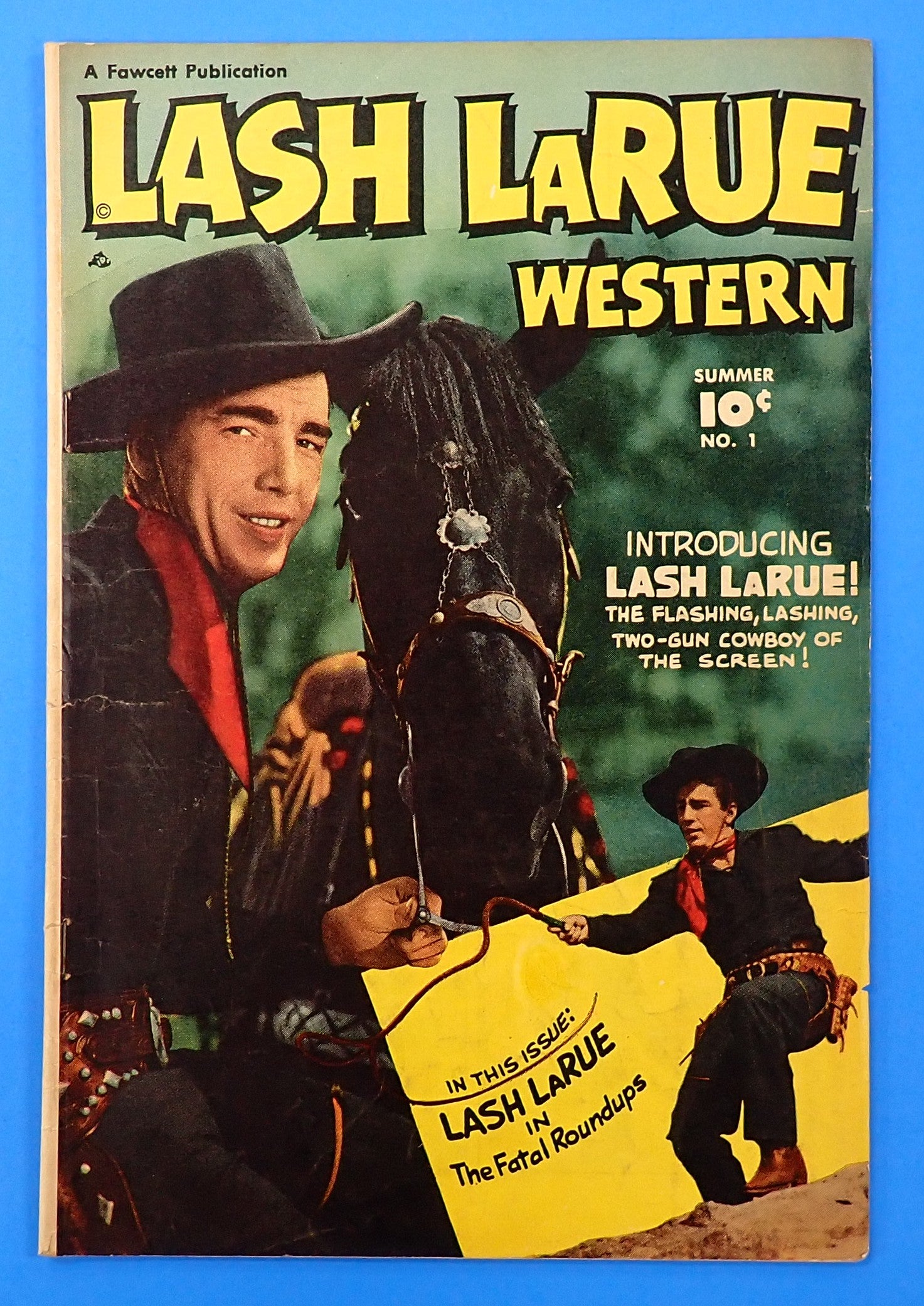 Lash LaRue Western #1 (1949) - VG+ (4.5) - Golden Age Western