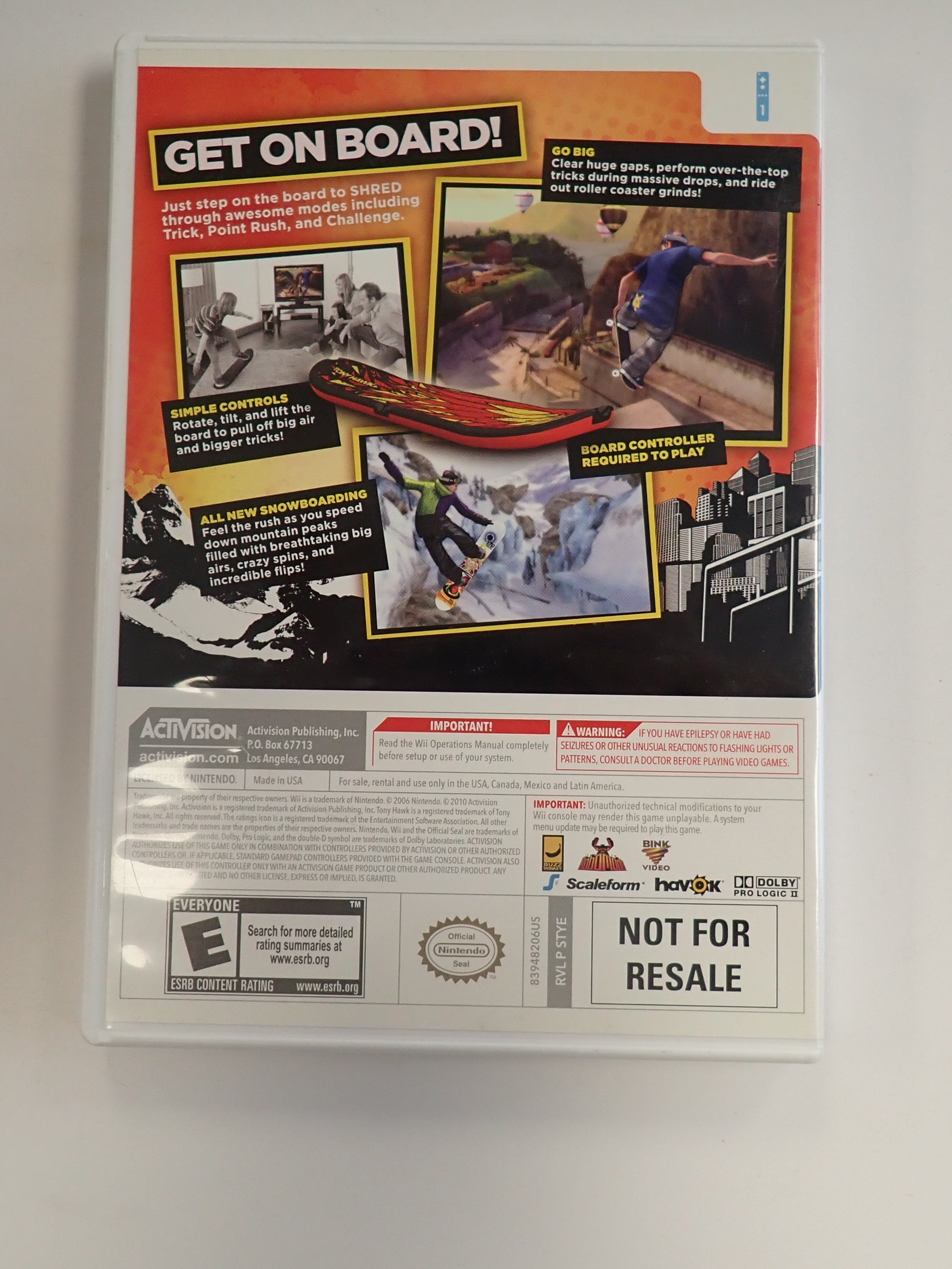 Tony Hawk Shred - Wii [Pre-Owned]
