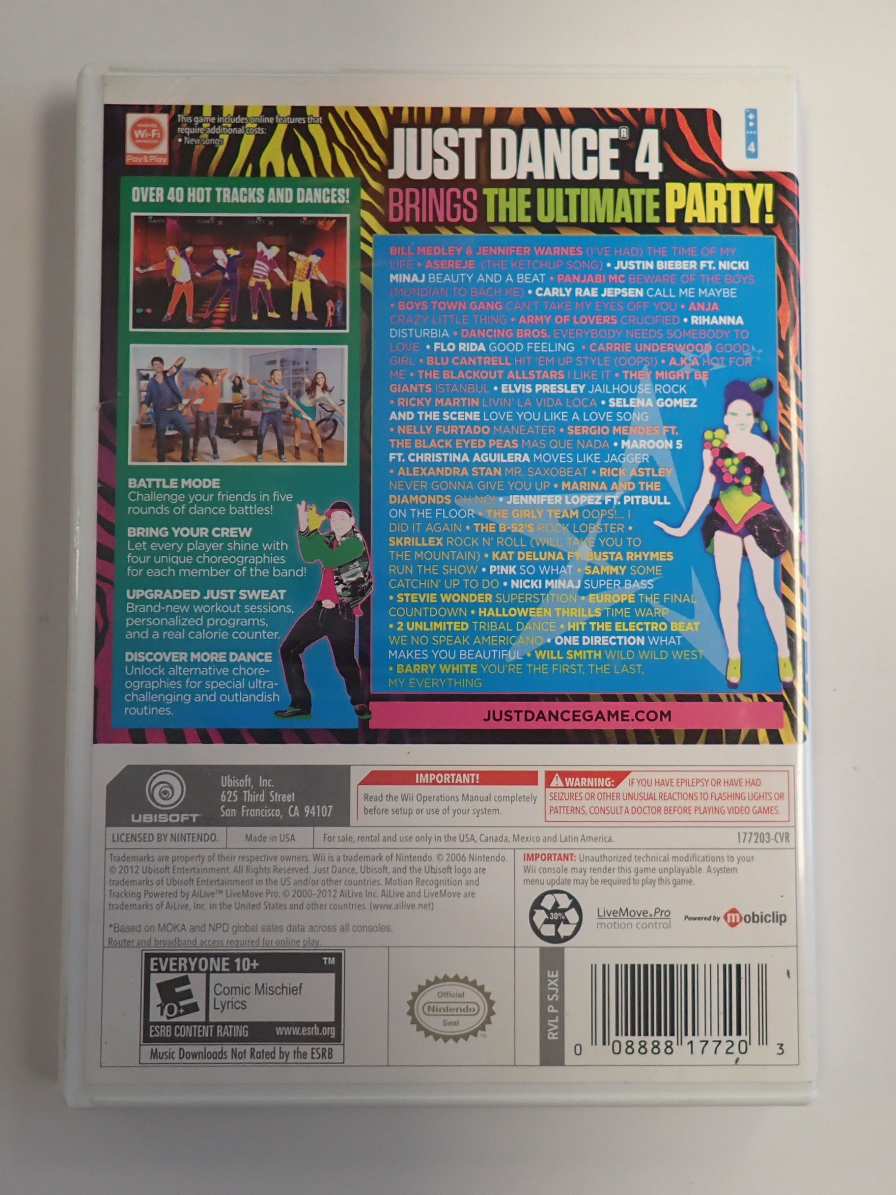 Just Dance 4 - Wii [Pre-Owned]