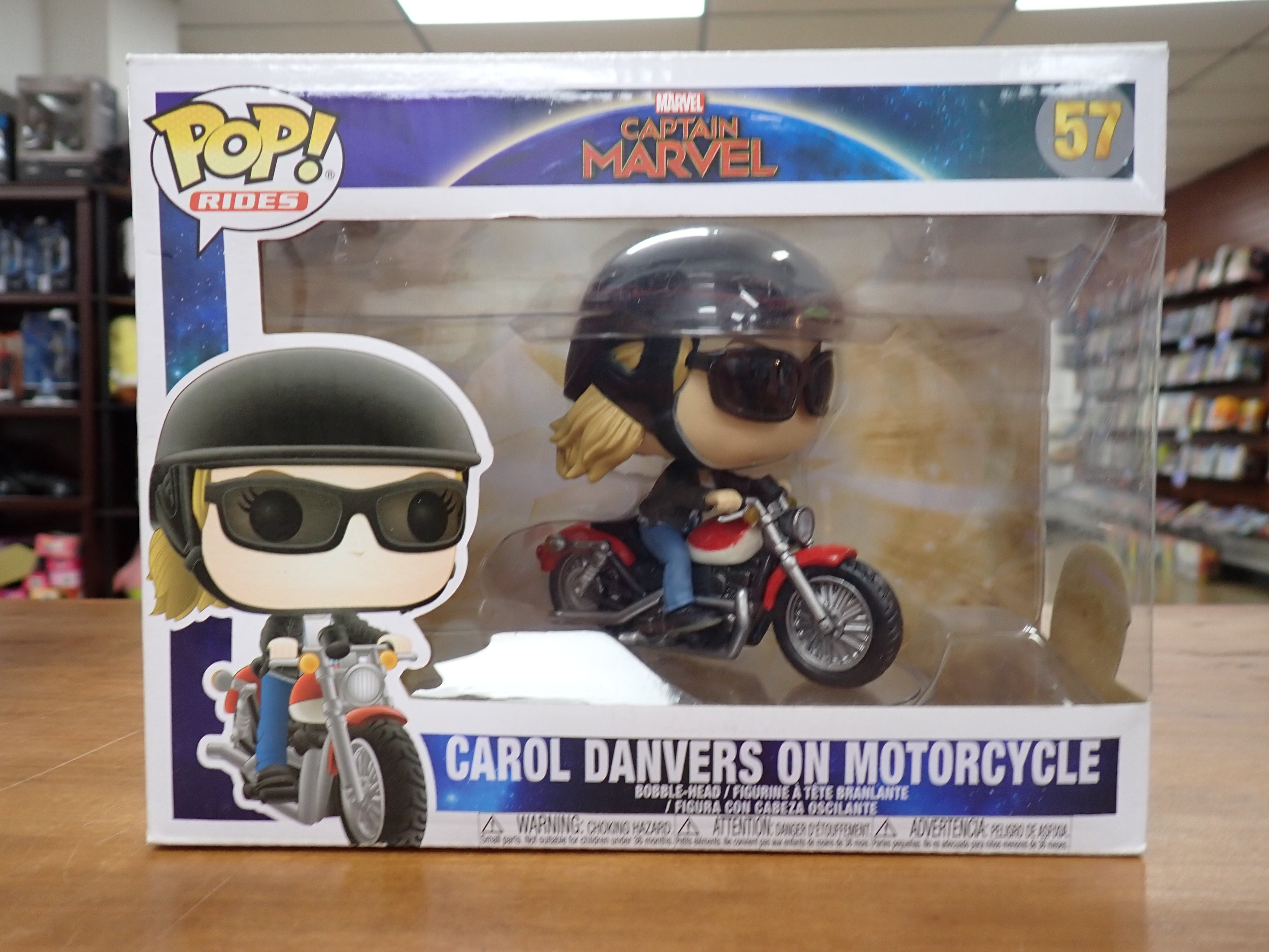 Carol Danvers on Motorcycle- POP #57