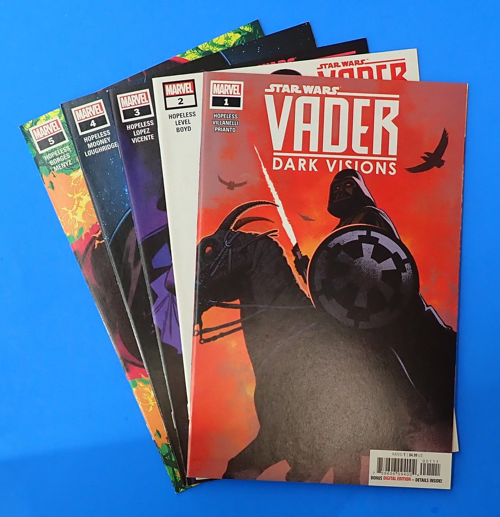 Star Wars: Vader - Dark Visions #1-5 Set (2019) - NM- (9.2) - Complete