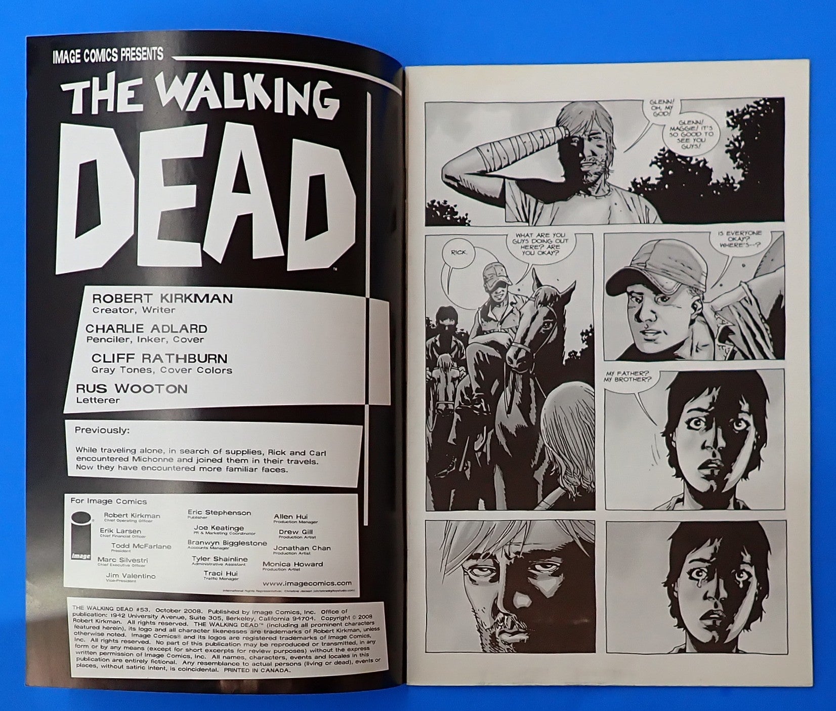 The Walking Dead #53 (2008) - VF+ (8.5) - 1st App. Abraham