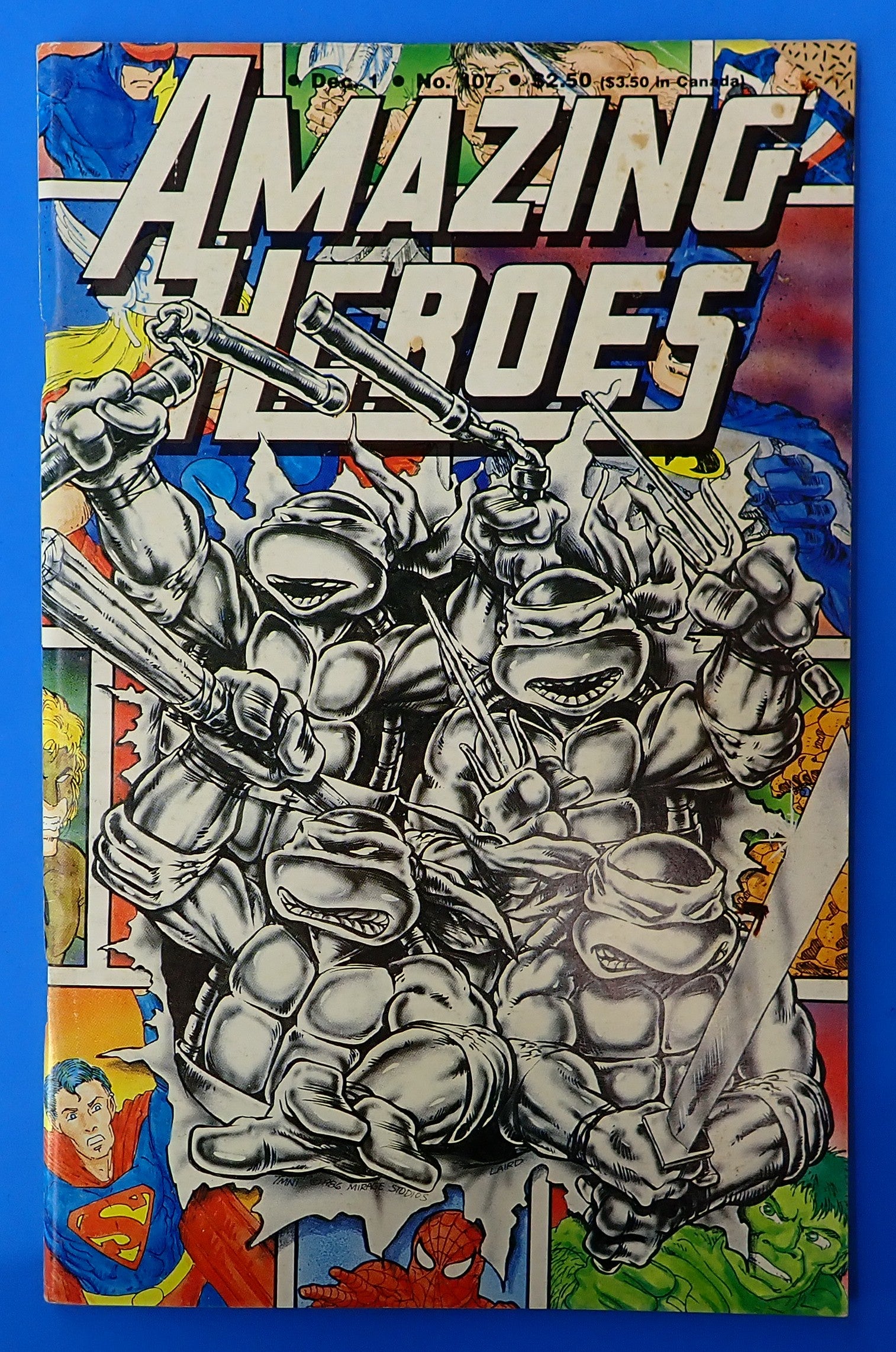 Amazing Heroes #107 (1986) - FN/VF (7.0) - TMNT Feature