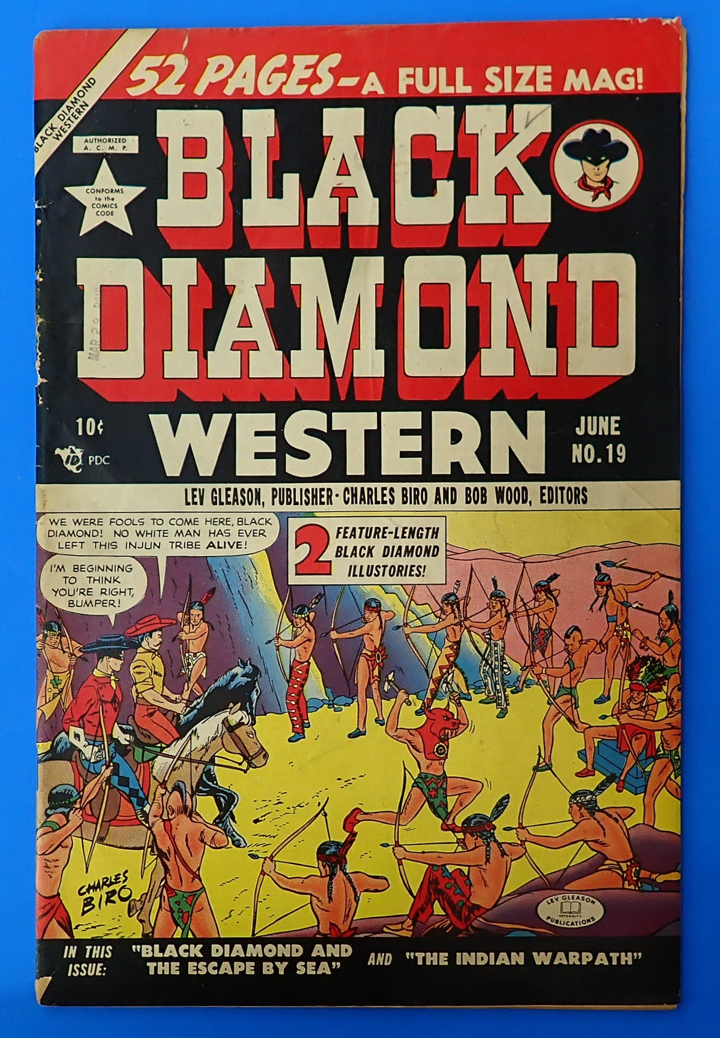 Black Diamond Western #19 (1950) - VG (4.0) - Golden Age Western