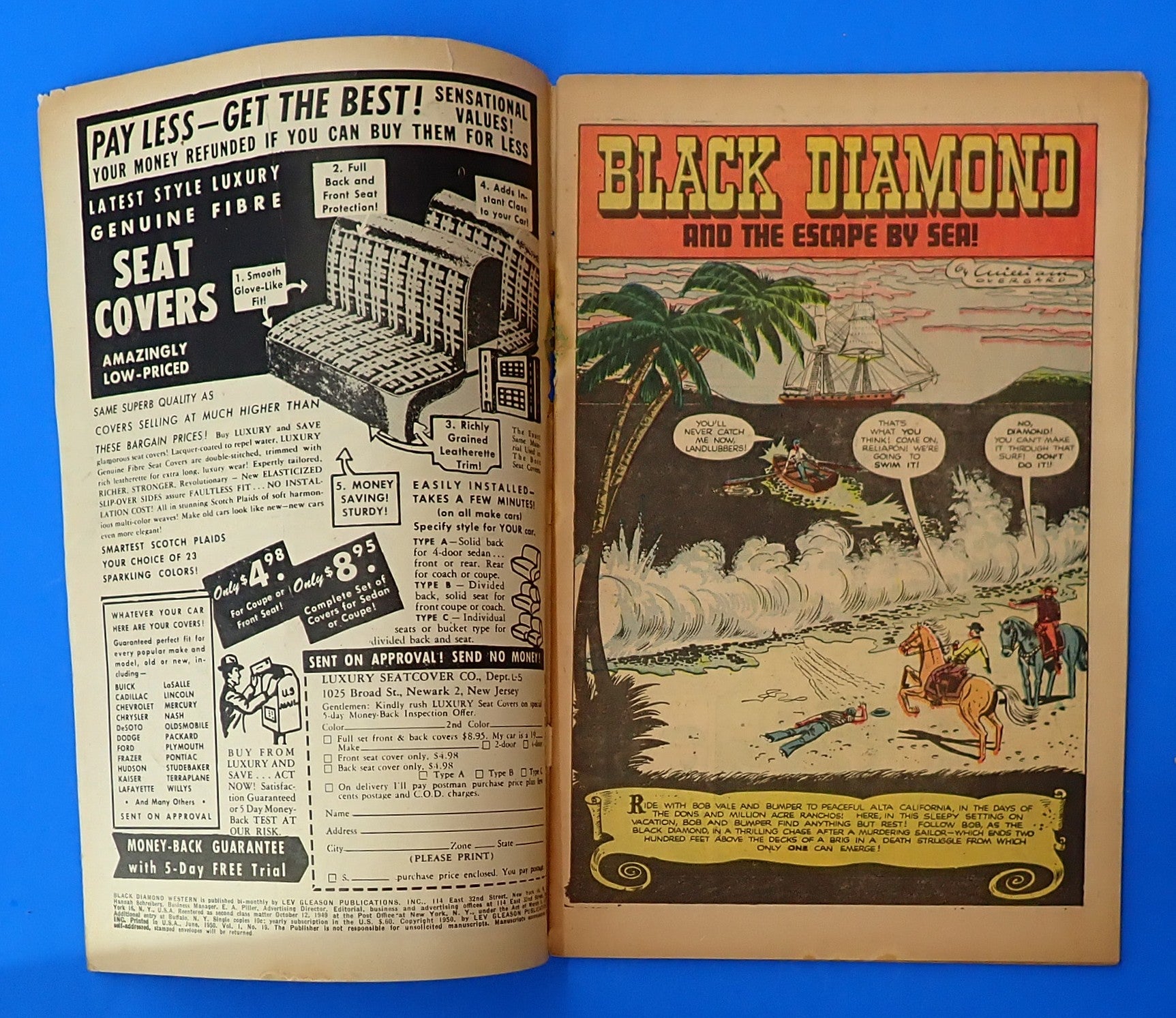 Black Diamond Western #19 (1950) - VG (4.0) - Golden Age Western