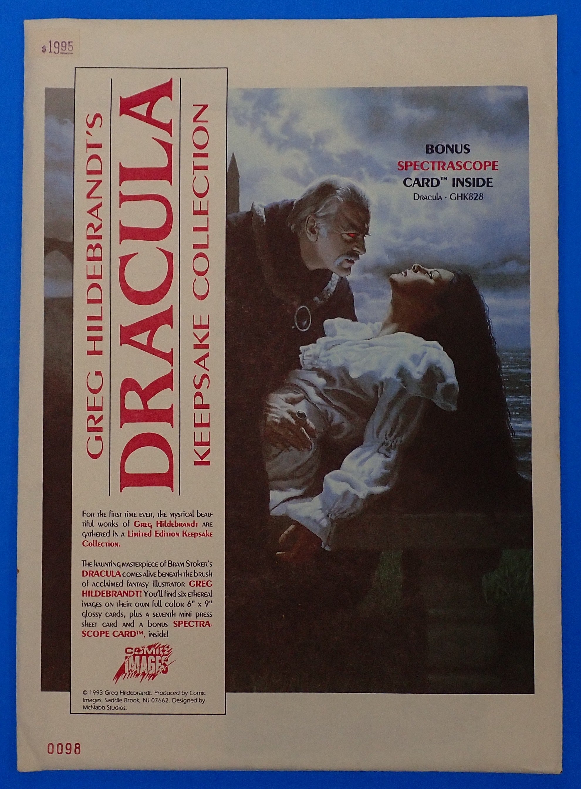 Greg Hildebrant's Dracula Keepsake Collection Art Prints (1993) - FACTORY SEALED