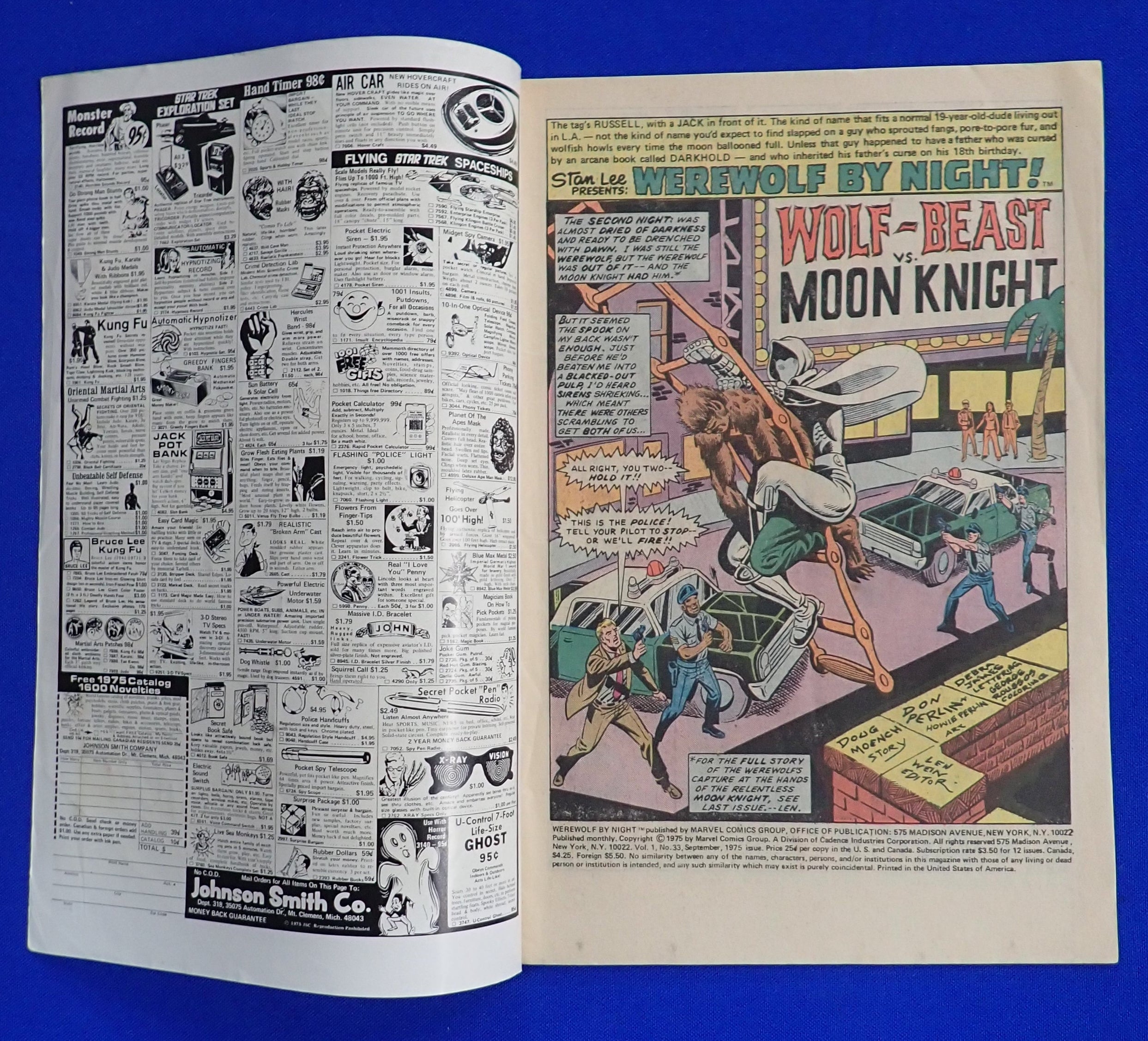 Werewolf by Night #33 (1975) - FN- (5.5) - 2nd Moon Knight