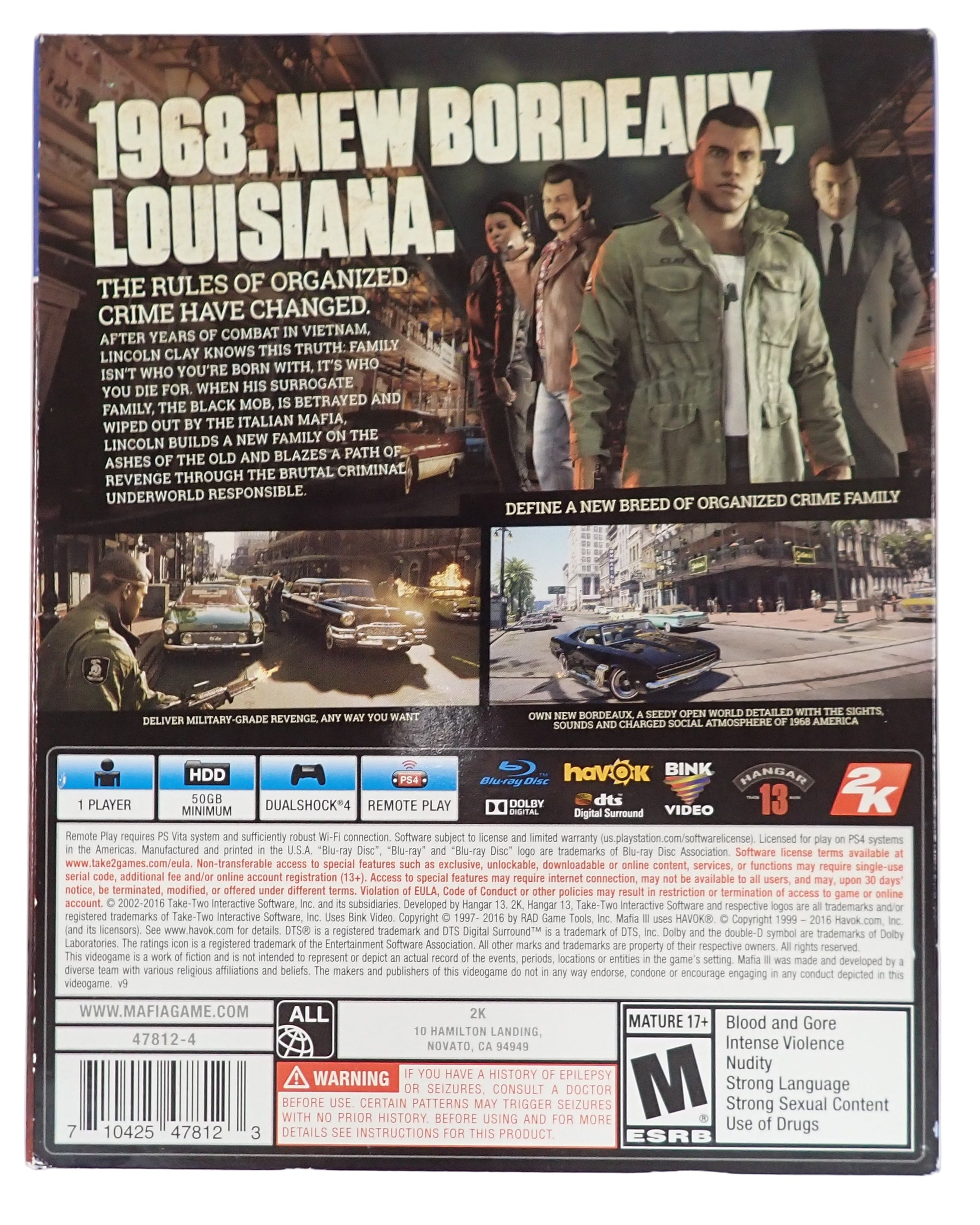 Mafia III [Deluxe Edition] - PS4