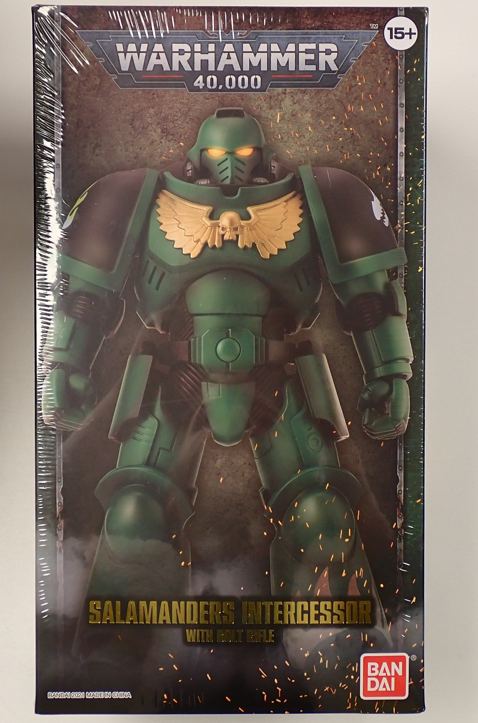 Salamanders Intercessor w/ Bolt Rifle - Warhammer 40k, Bandai [Pre-Owned]