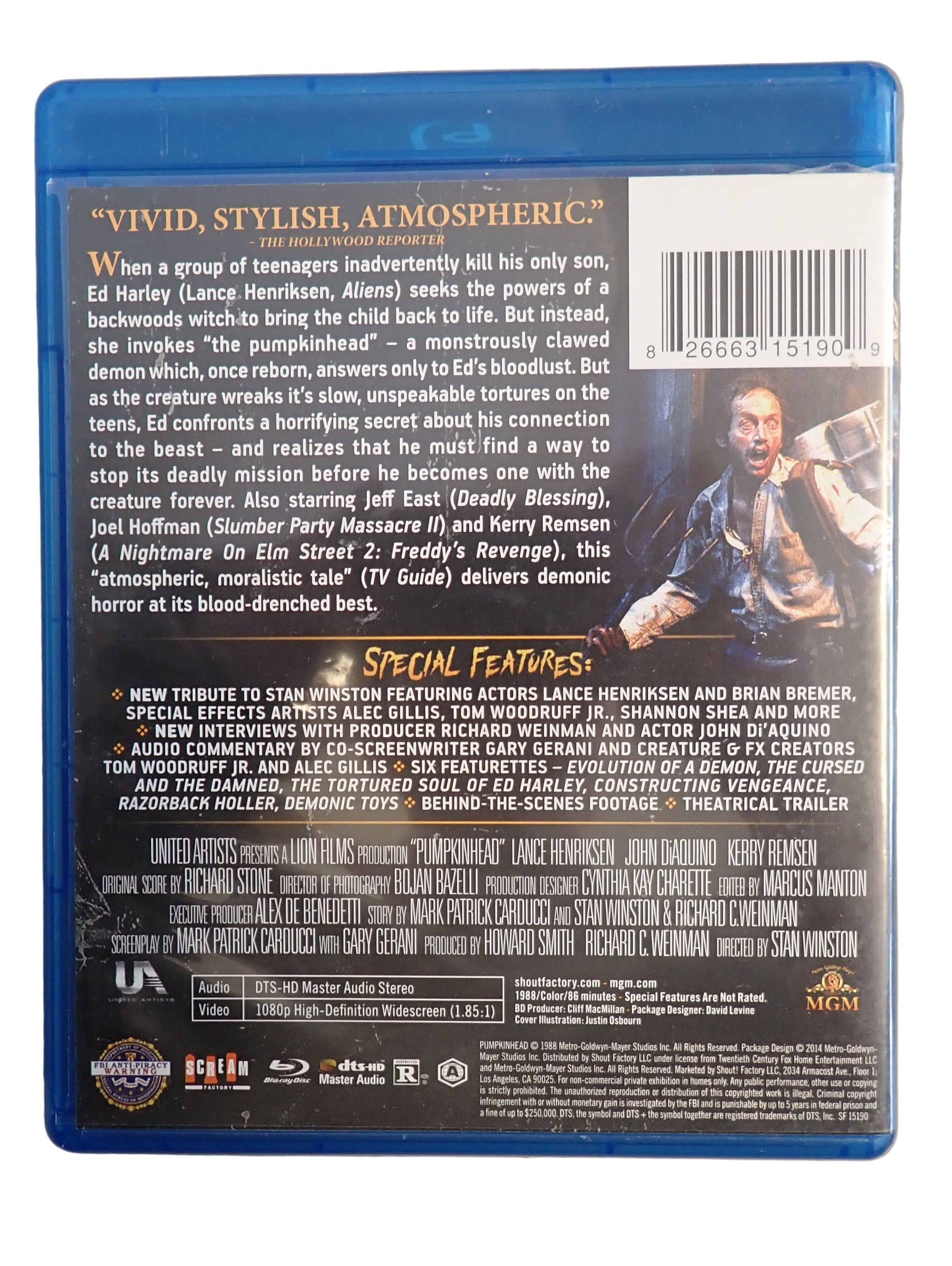 Pumpkinhead (Collector's Edition) (Blu-ray, 1988)  (Pre-owned)