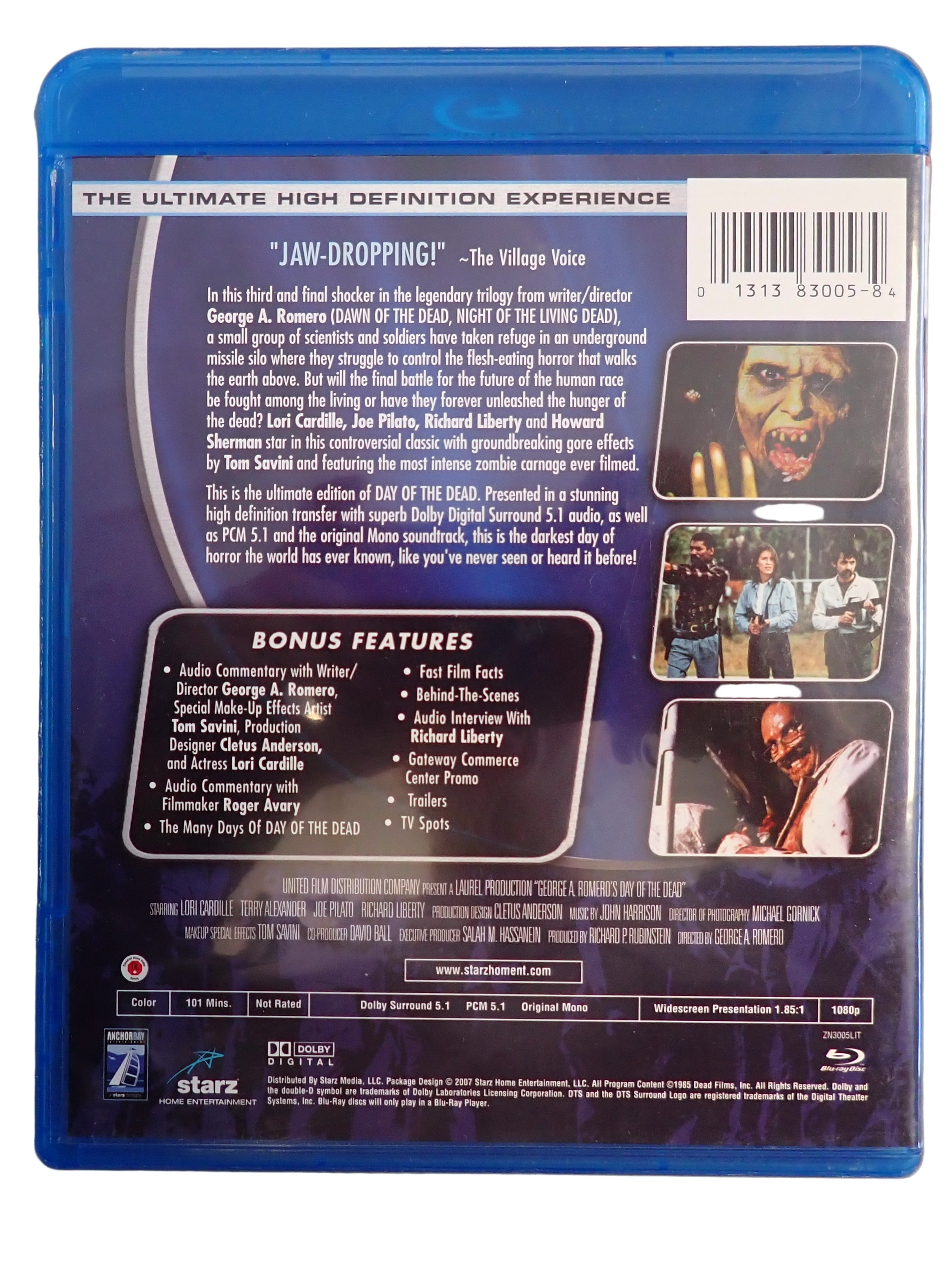 Day of the Dead (Collector's Edition) (Blu-ray, 1985) (Pre-owned)