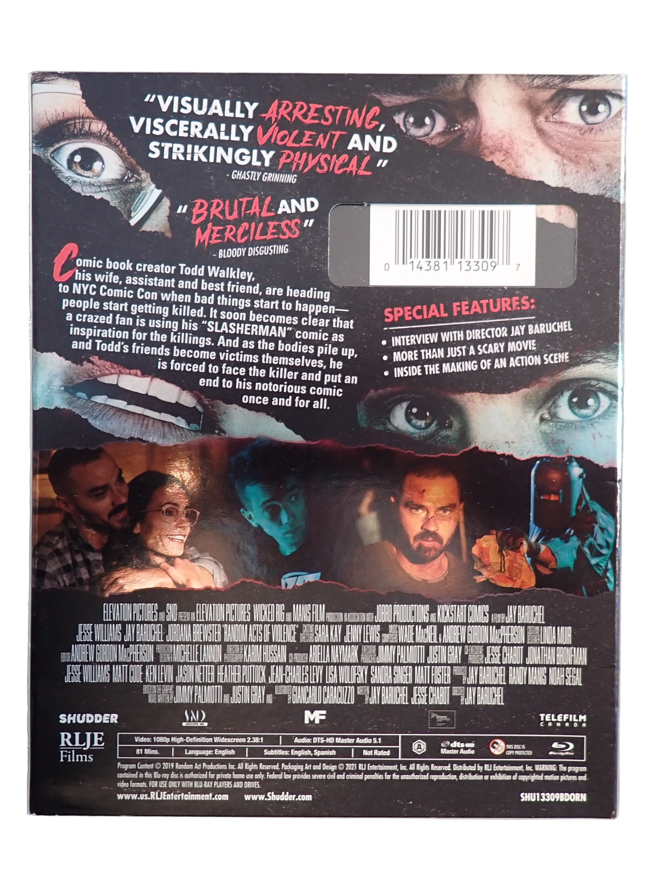 Random Acts Of Violence Blu ray-Shutter Original w/ Slipcover (Pre-owned)