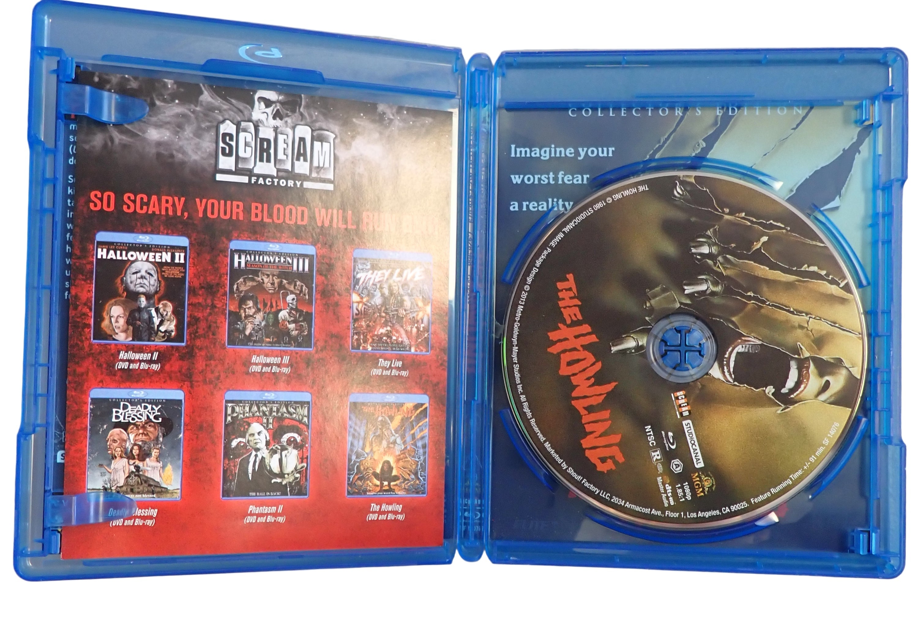 The Howling (Blu-ray, 1981) Collector’s Edition Scream Factory (Pre-owned)