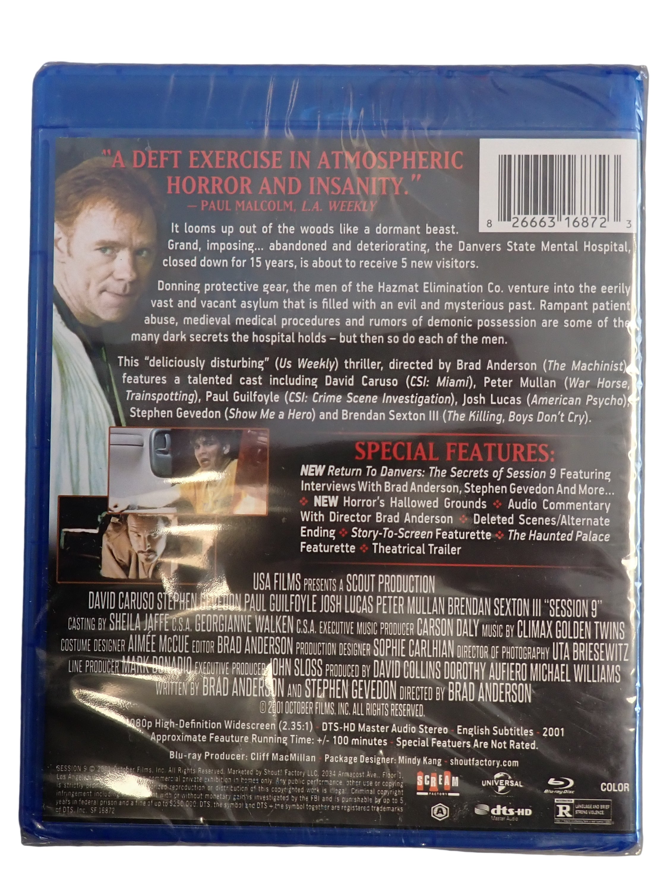 Session 9 (Blu-ray, 2001) Horror Scream Factory (Pre-owned)