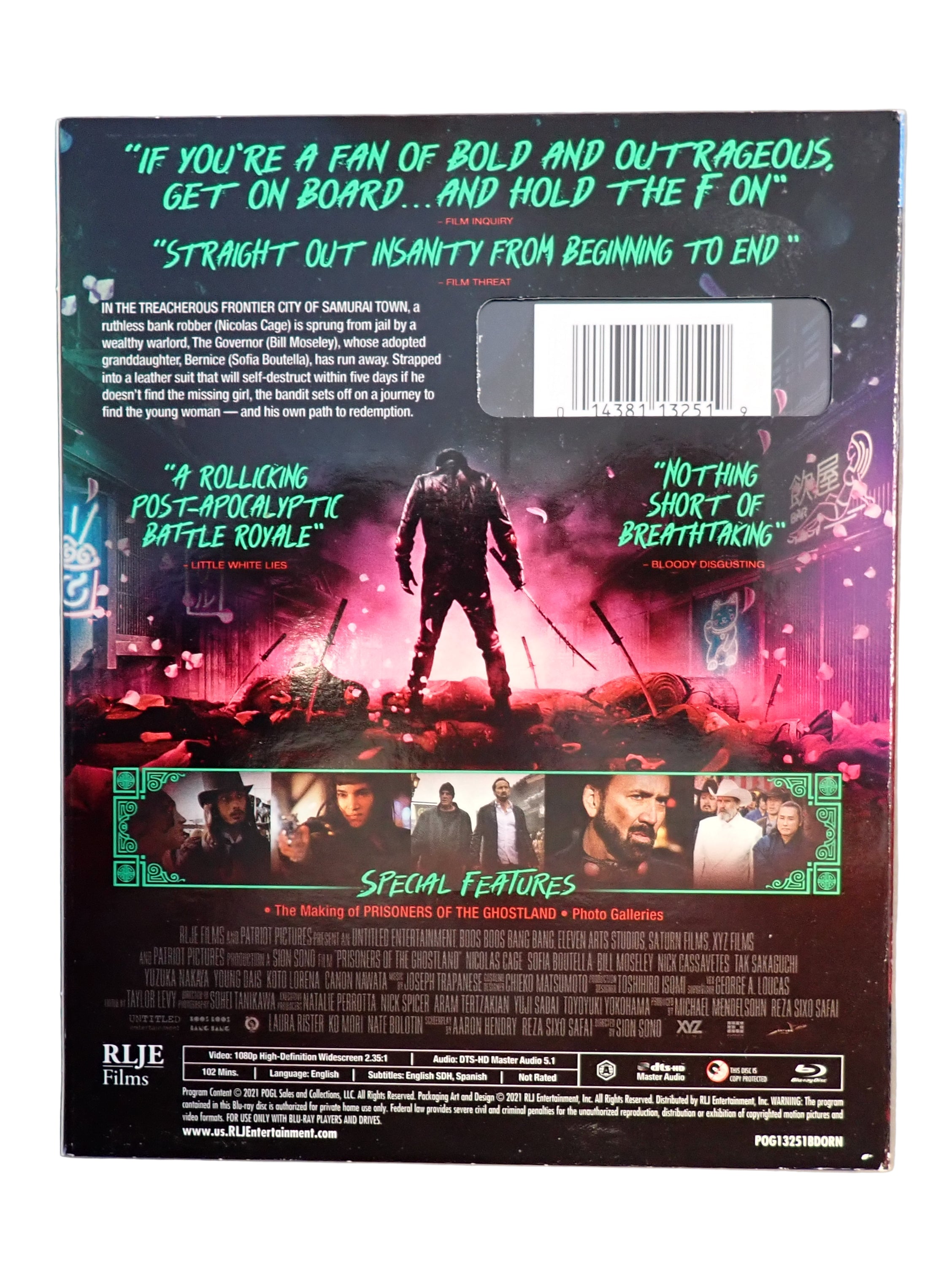 Prisoners of the Ghostland (Blu-ray, 2021) w/ Slipcover (Pre-owned)