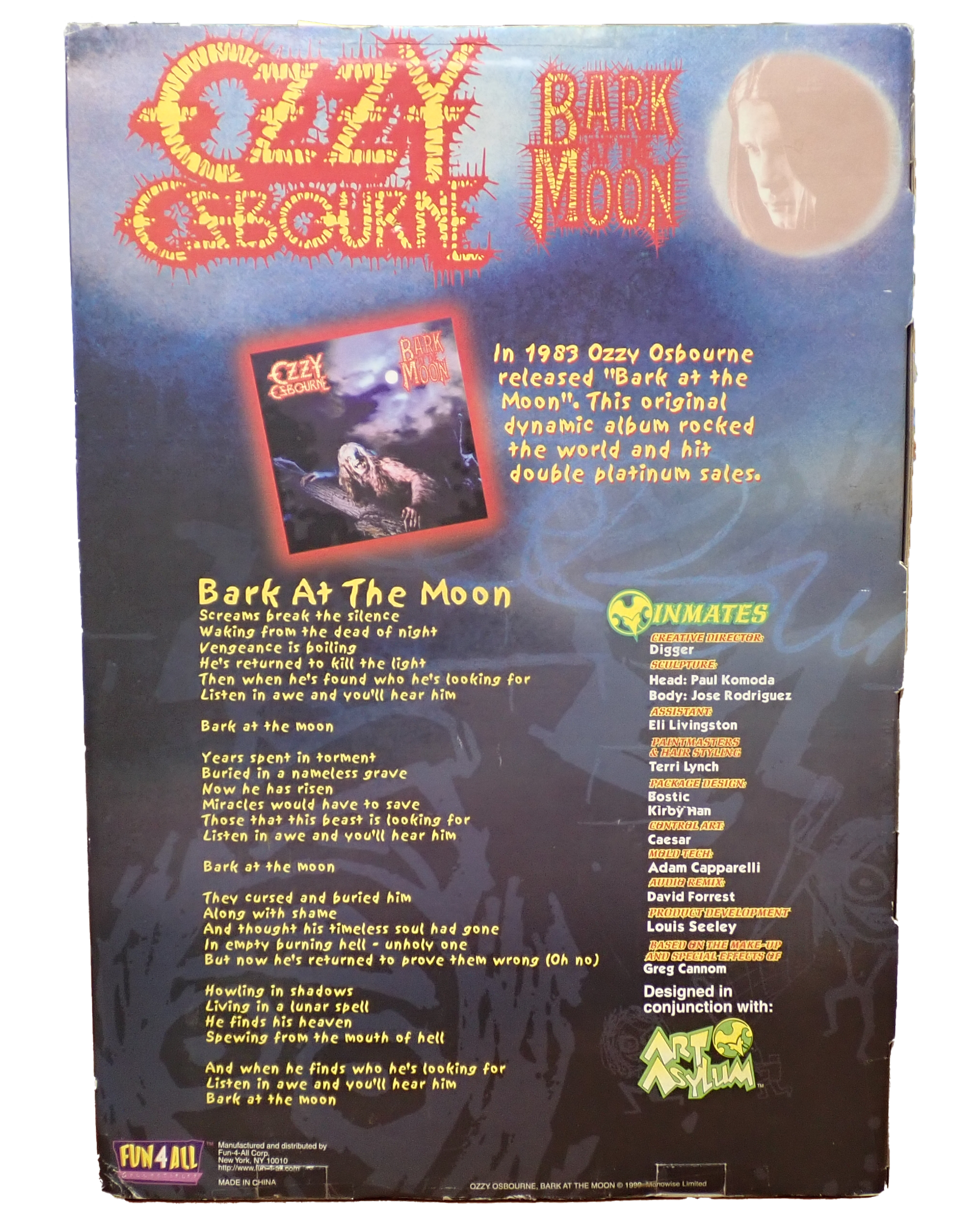 Ozzy Osbourne "Bark at the Moon" - Collectible Rock Doll