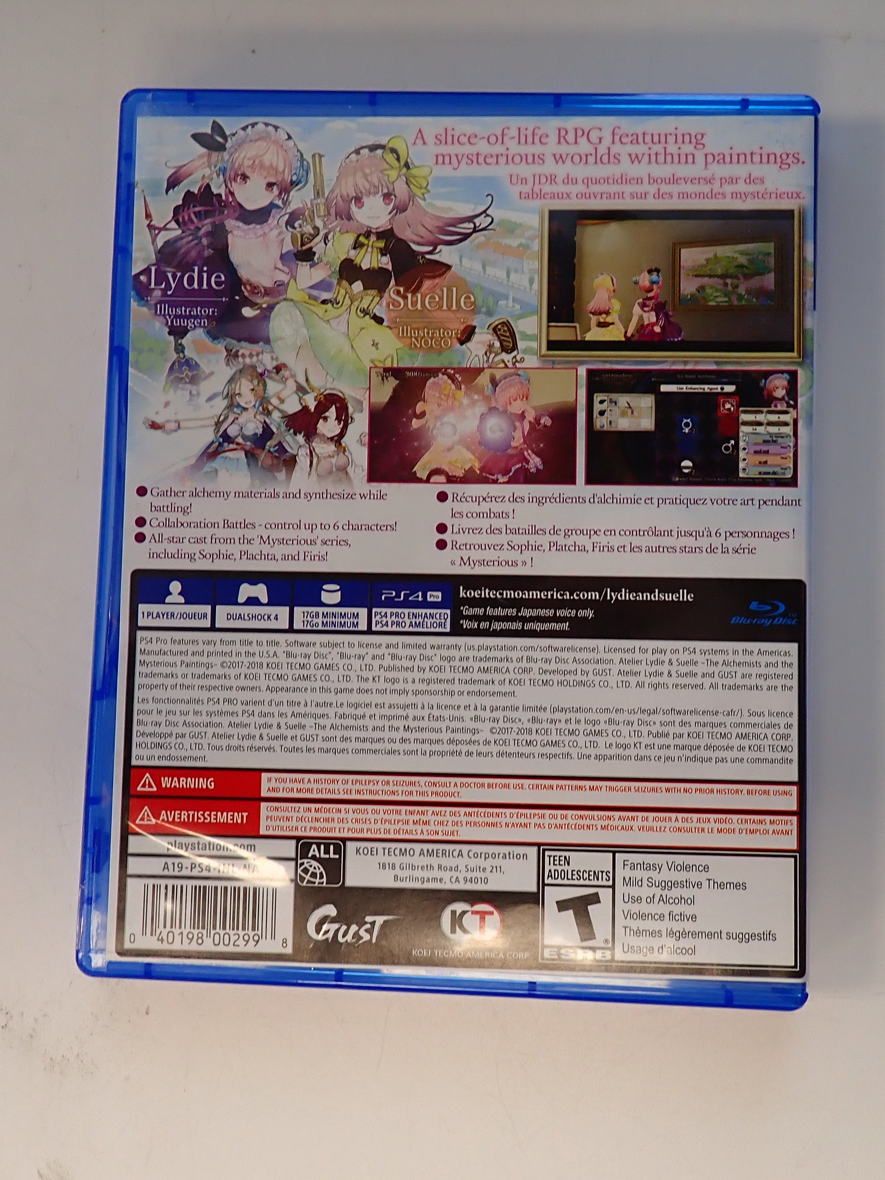 Atelier Lydie & Suelle - PS4 [Pre-Owned]