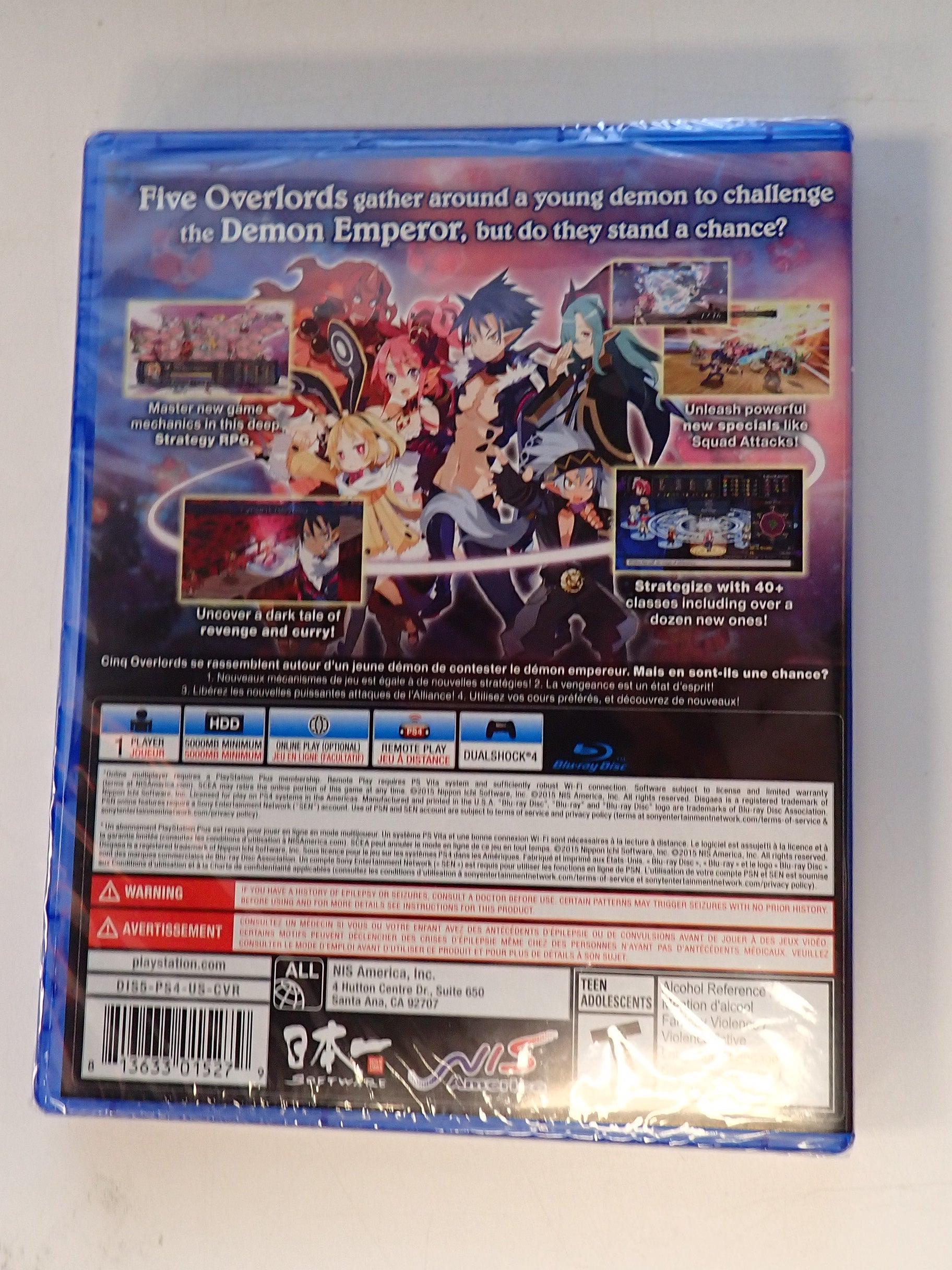 Disgaea 5: Alliance of Vengeance - PS4 [Pre-Owned]