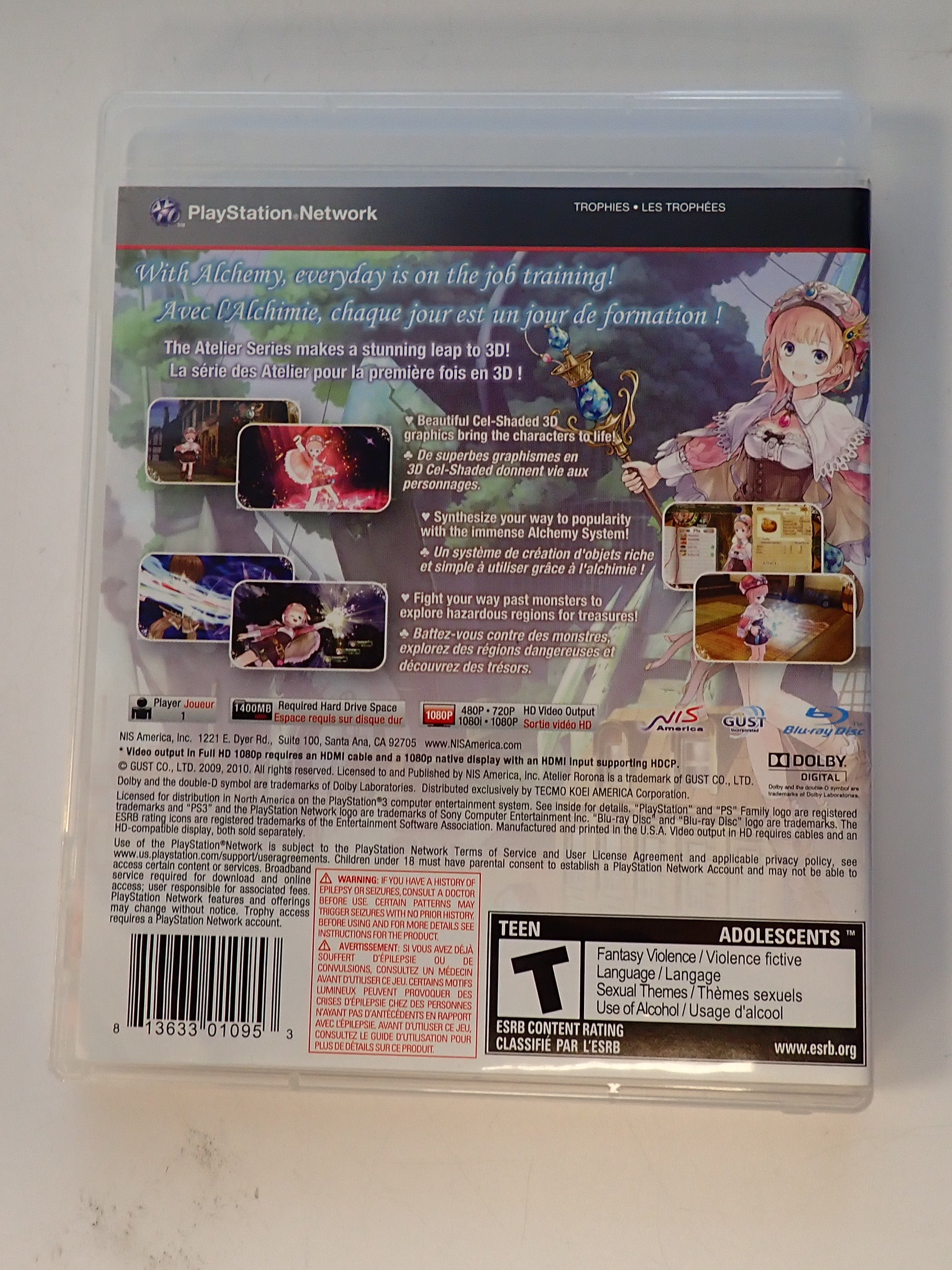 Atelier Rorona: The Alchemist of Arland - PS3 [Pre-Owned]