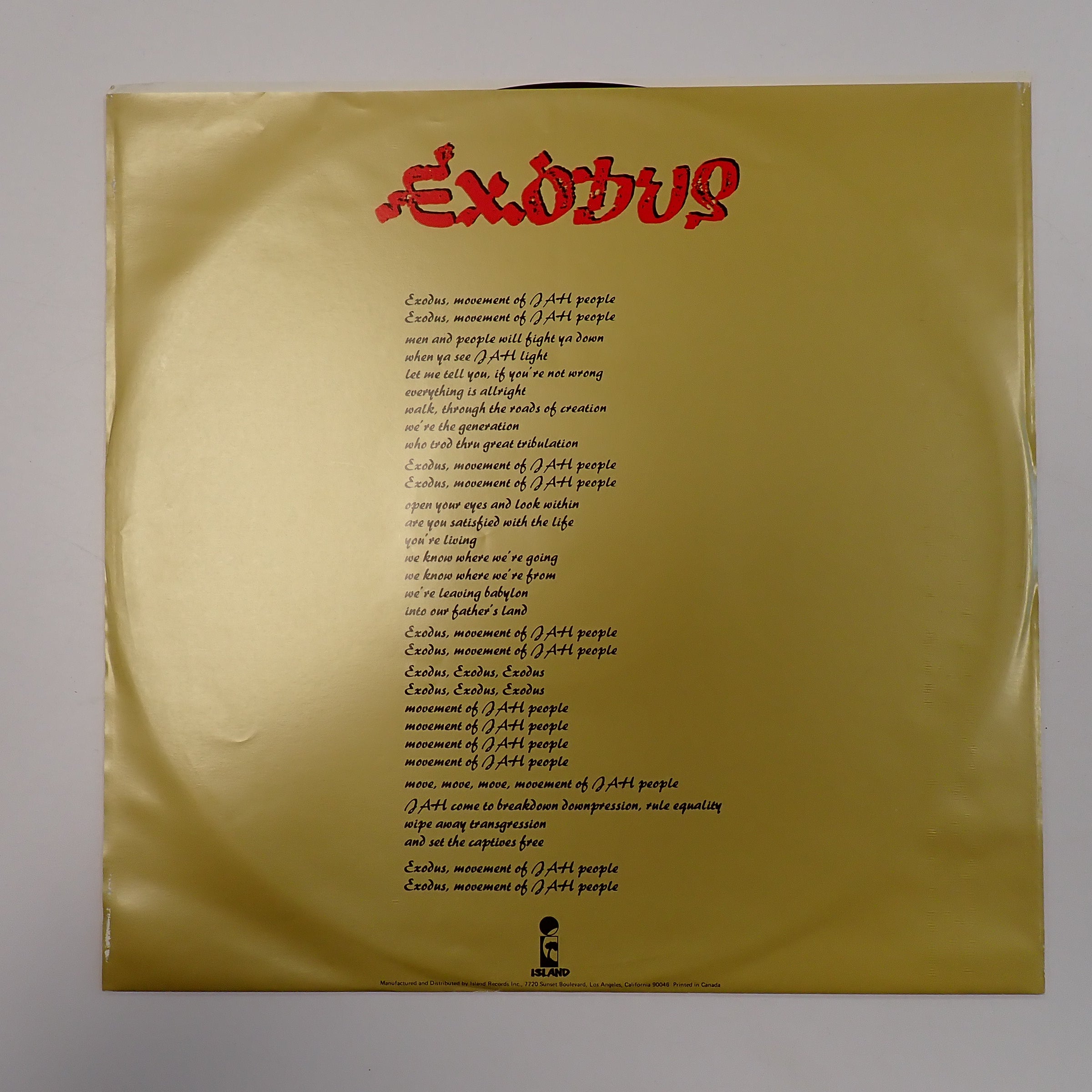Bob Marley and the Wailers Exodus - Vinyl [Pre-Owned]