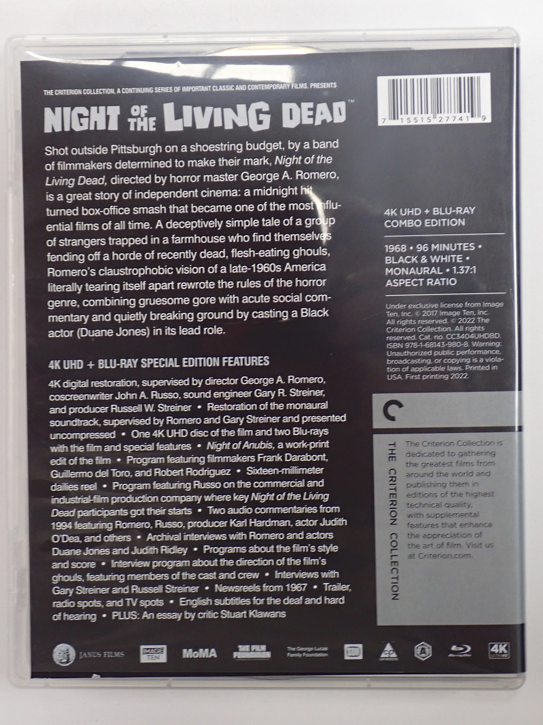 Night of the Living Dead (Criterion Collection) - Blu-ray [Pre-Owned]