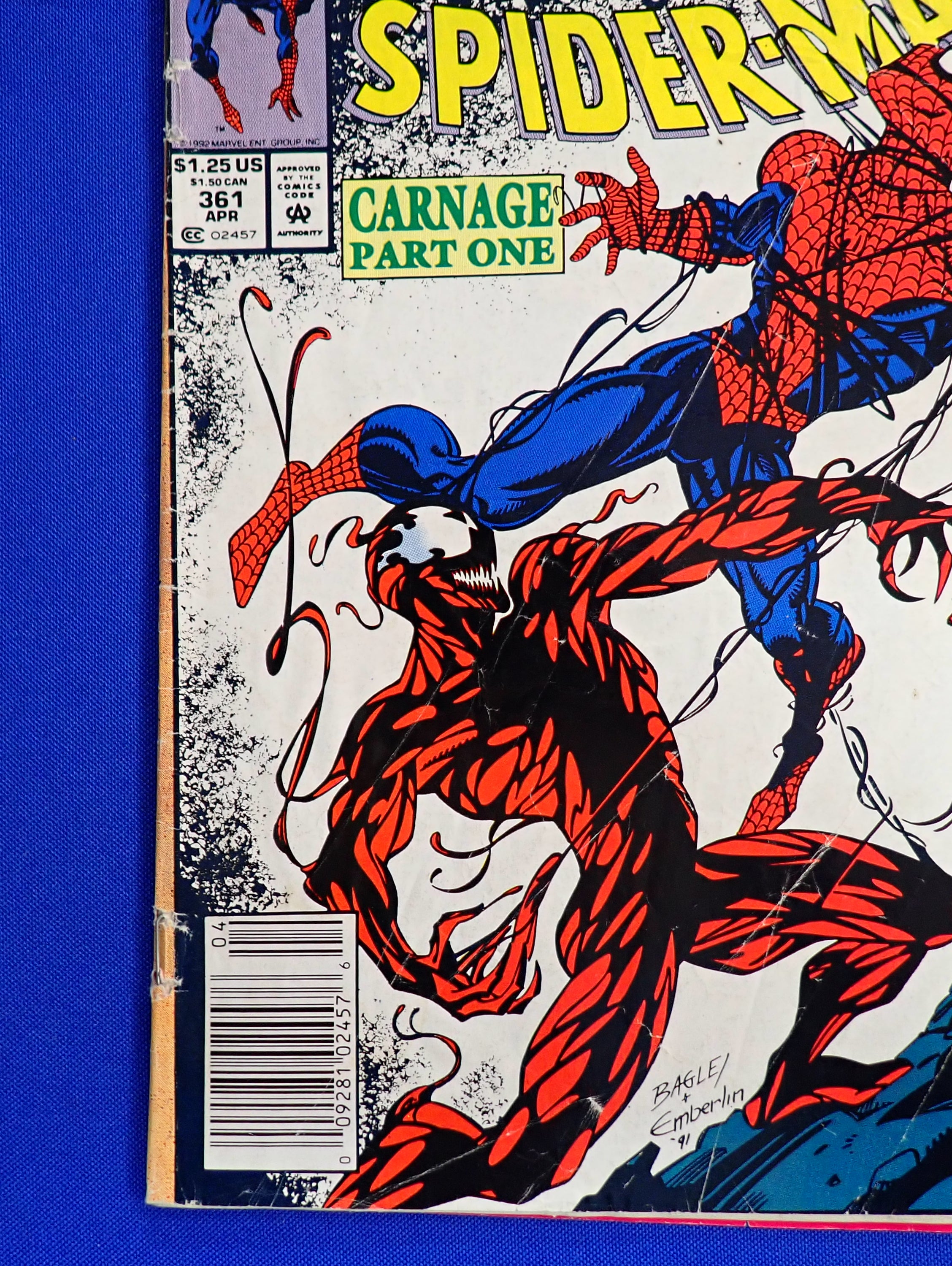 Amazing Spider-Man #361 (1992) - VG (4.0) - 1st Carnage