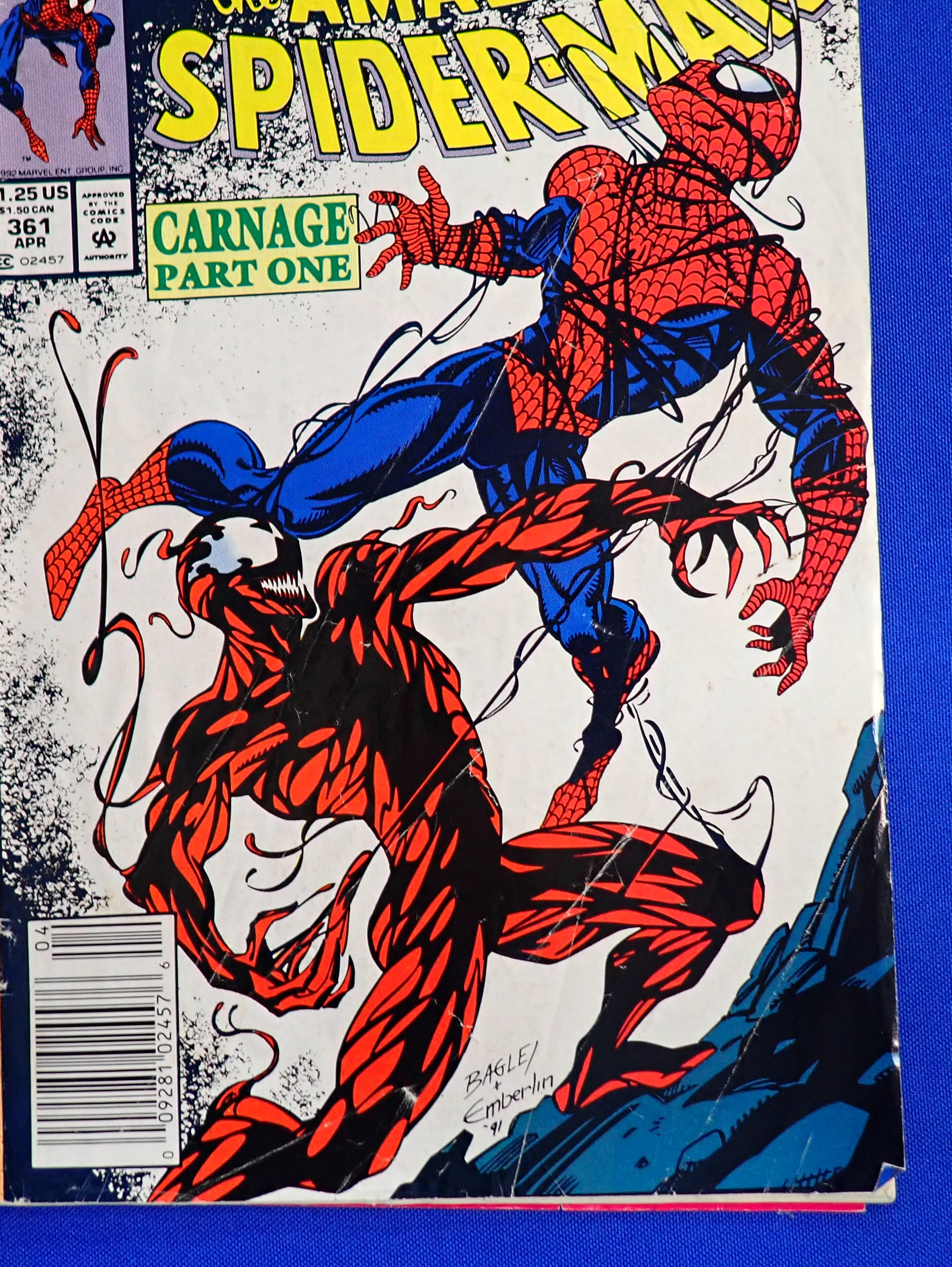 Amazing Spider-Man #361 (1992) - VG (4.0) - 1st Carnage