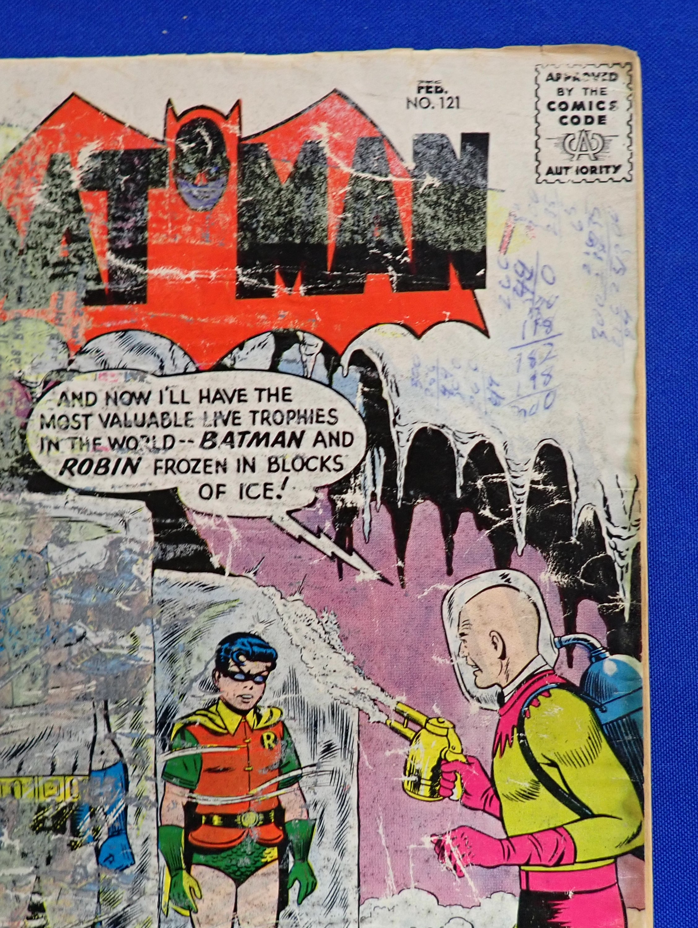 Batman #121 (1959) - PR (0.5) - 1st Mr. Freeze - Low grade, covers detached