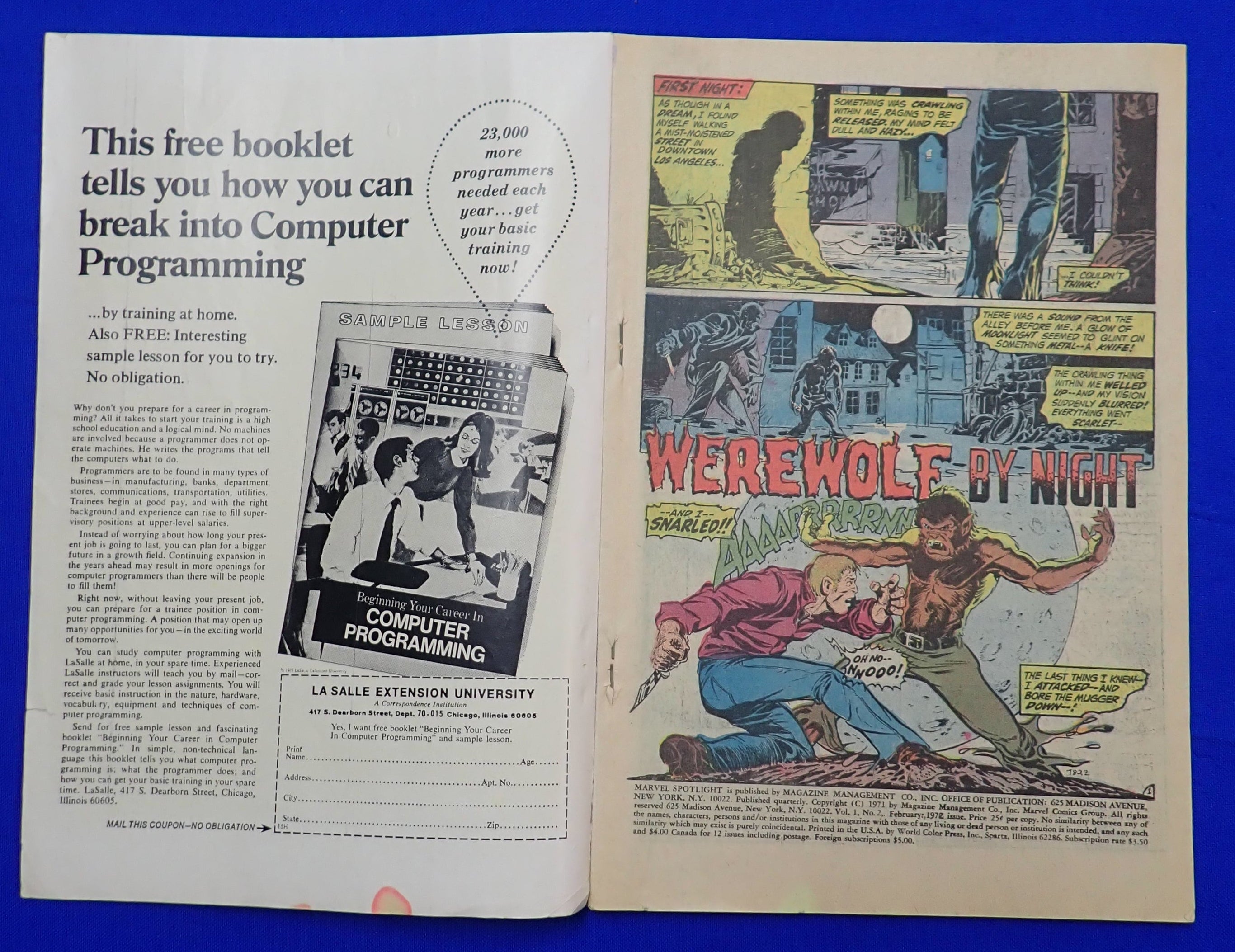Marvel Spotlight #2 (1972) - VG/FN (5.0) - 1st Werewolf by Night