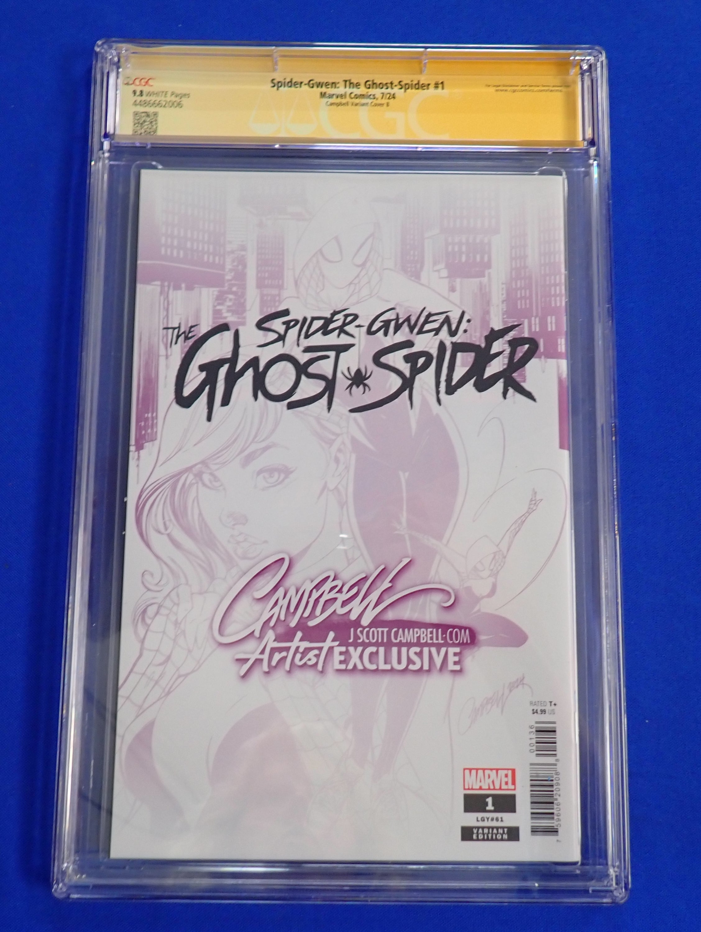 Spider-Gwen: The Ghost Spider #1 (2024) - CGC 9.8 - J. Scott Campbell Cover + Signature