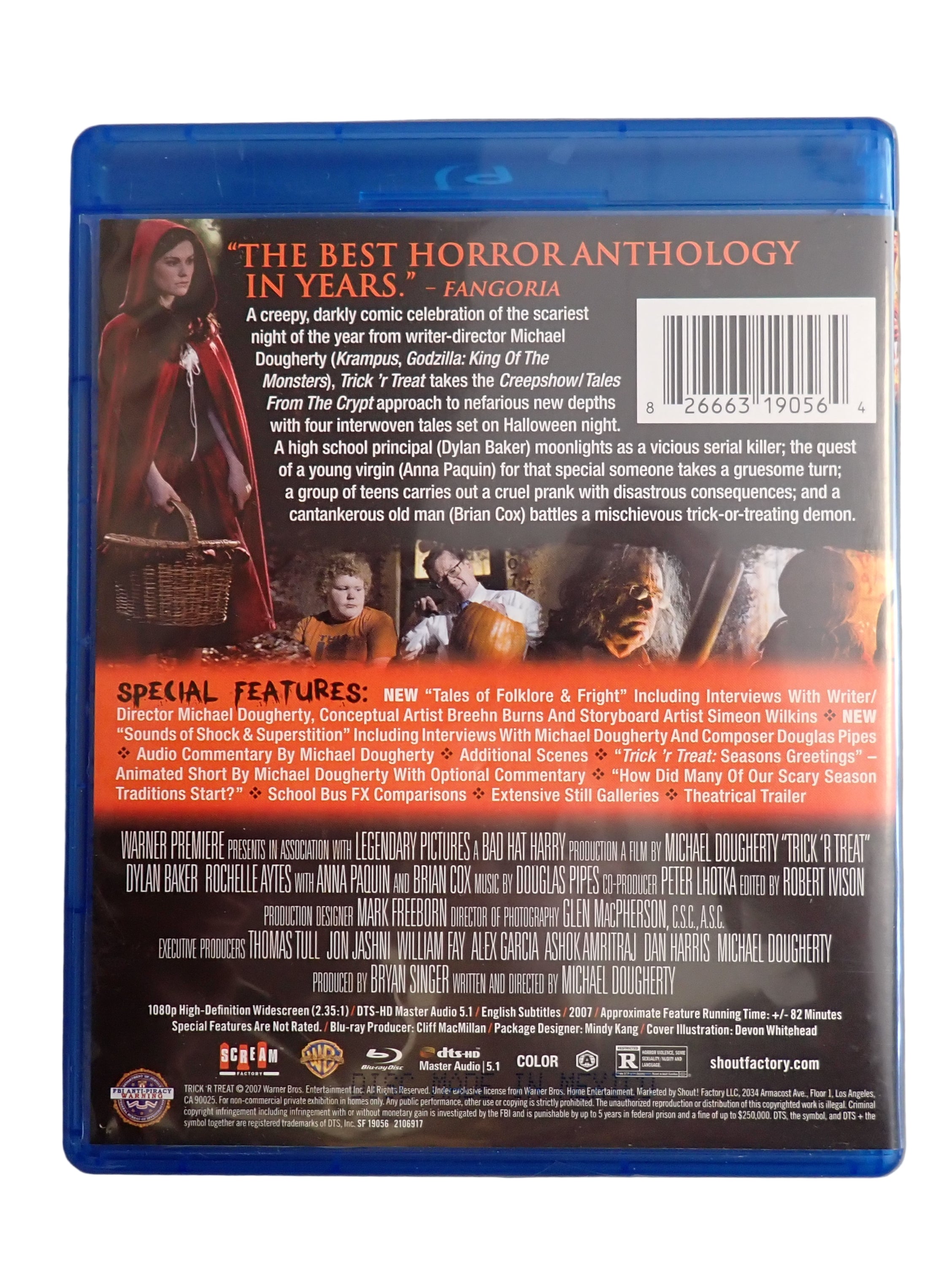 Trick 'R Treat [Blu-ray] Collector's Edition (2007) NO Slip  (Pre-owned)