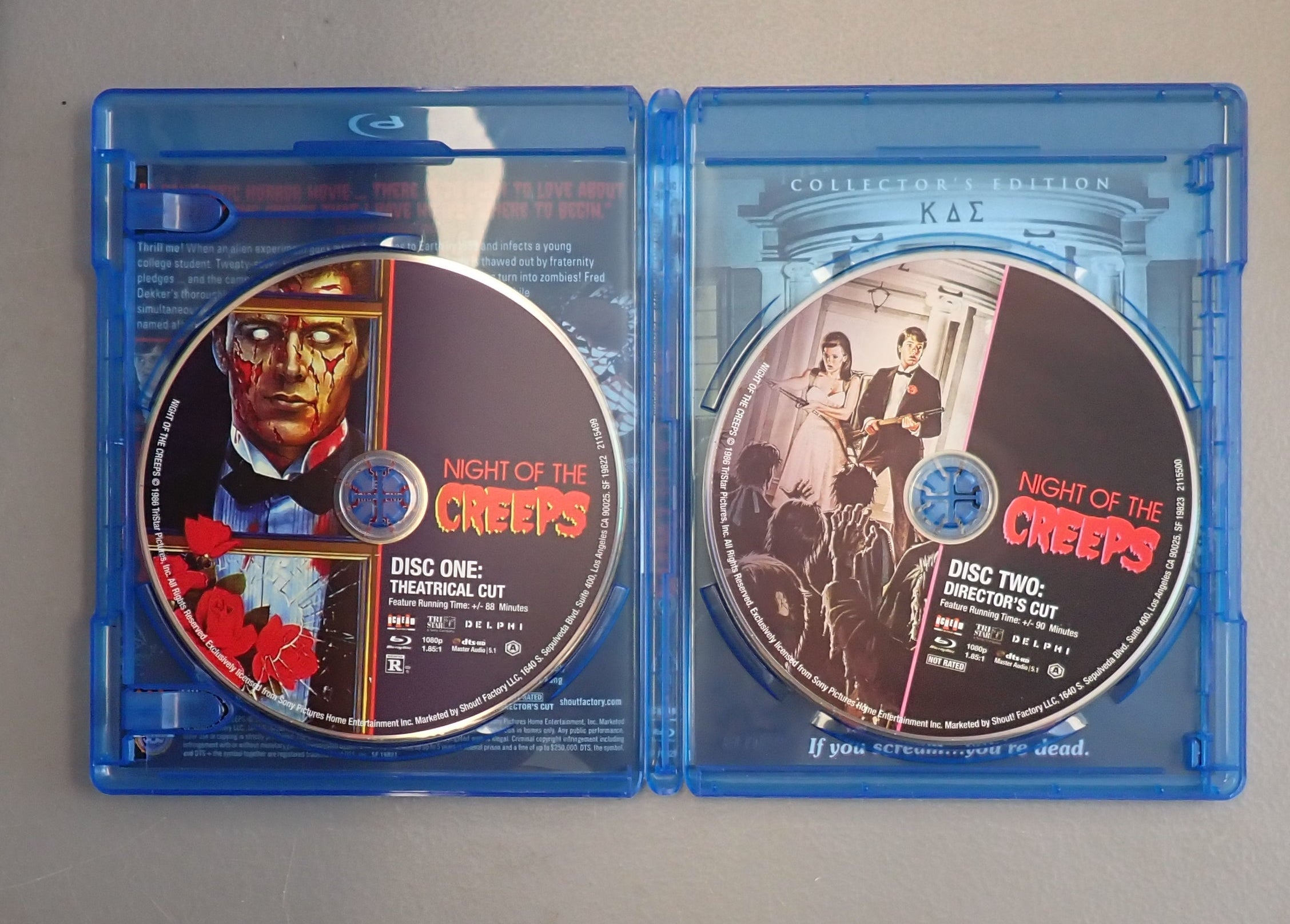 Night of the Creeps: Collector's Edition (Blu-ray, 1986) (Pre-owned)