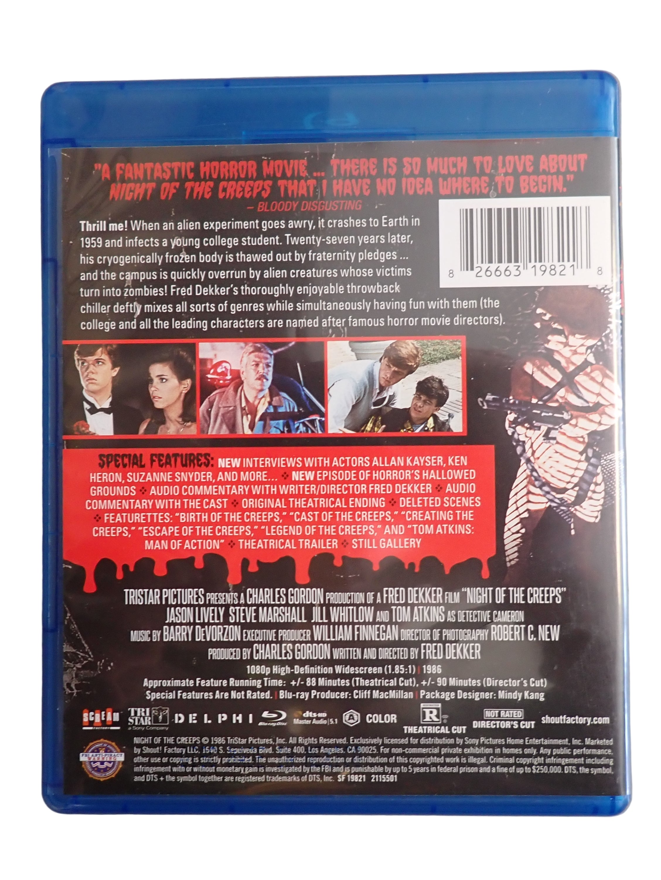 Night of the Creeps: Collector's Edition (Blu-ray, 1986) (Pre-owned)