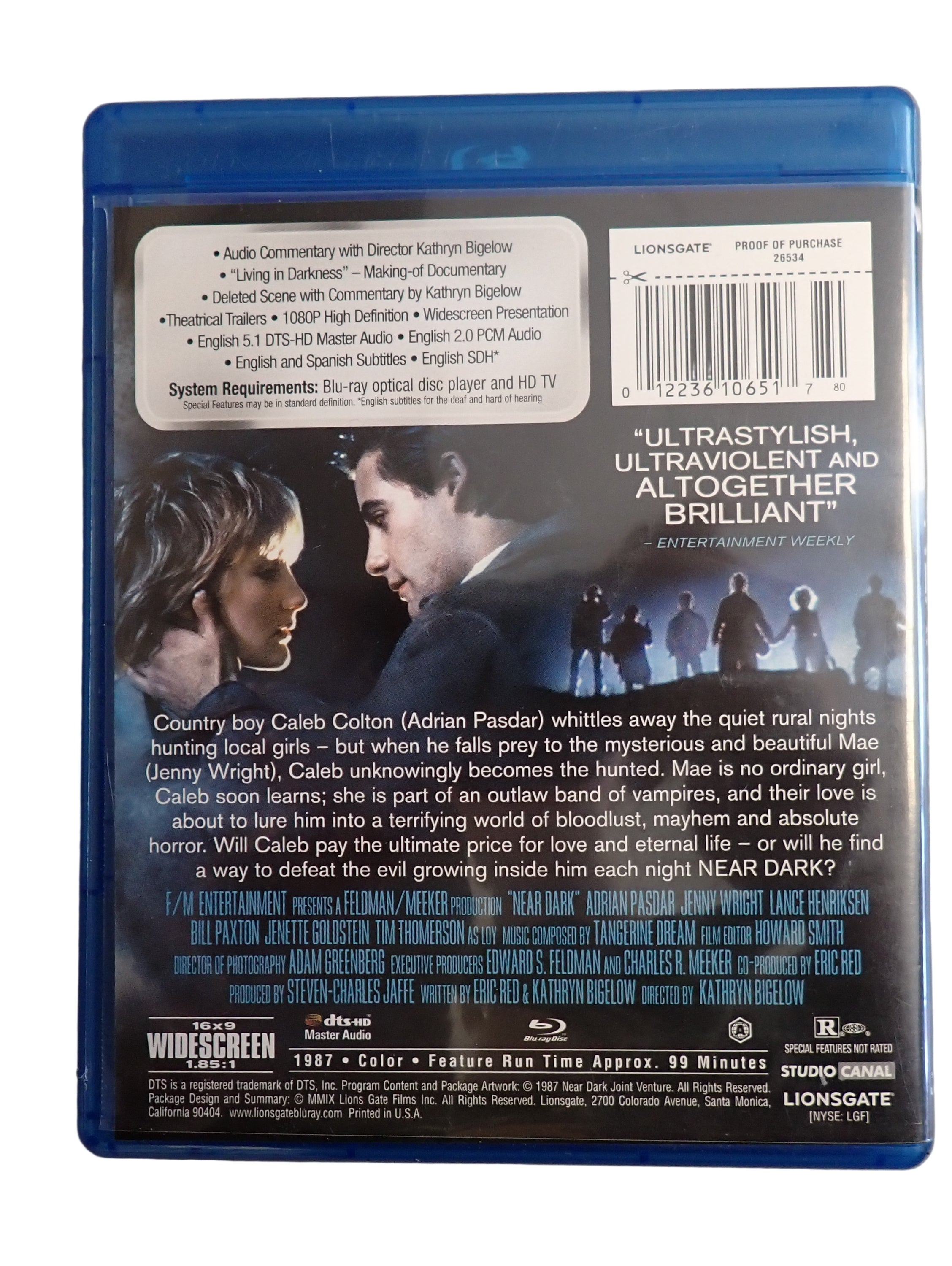 Near Dark (Blu-ray Disc, 2009) Out of Print (Pre-owned)